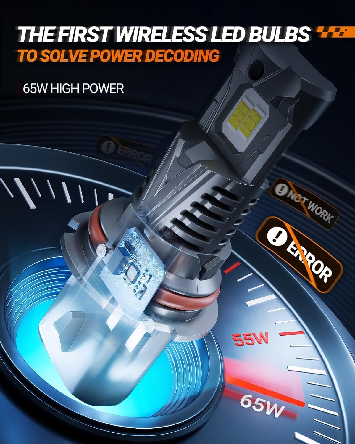 Thumbnail 5 de SEALIGHT S7S 9007/HB5 Bulb Set — 60000LM, 6500K Cool White, IP68, 2-Pack