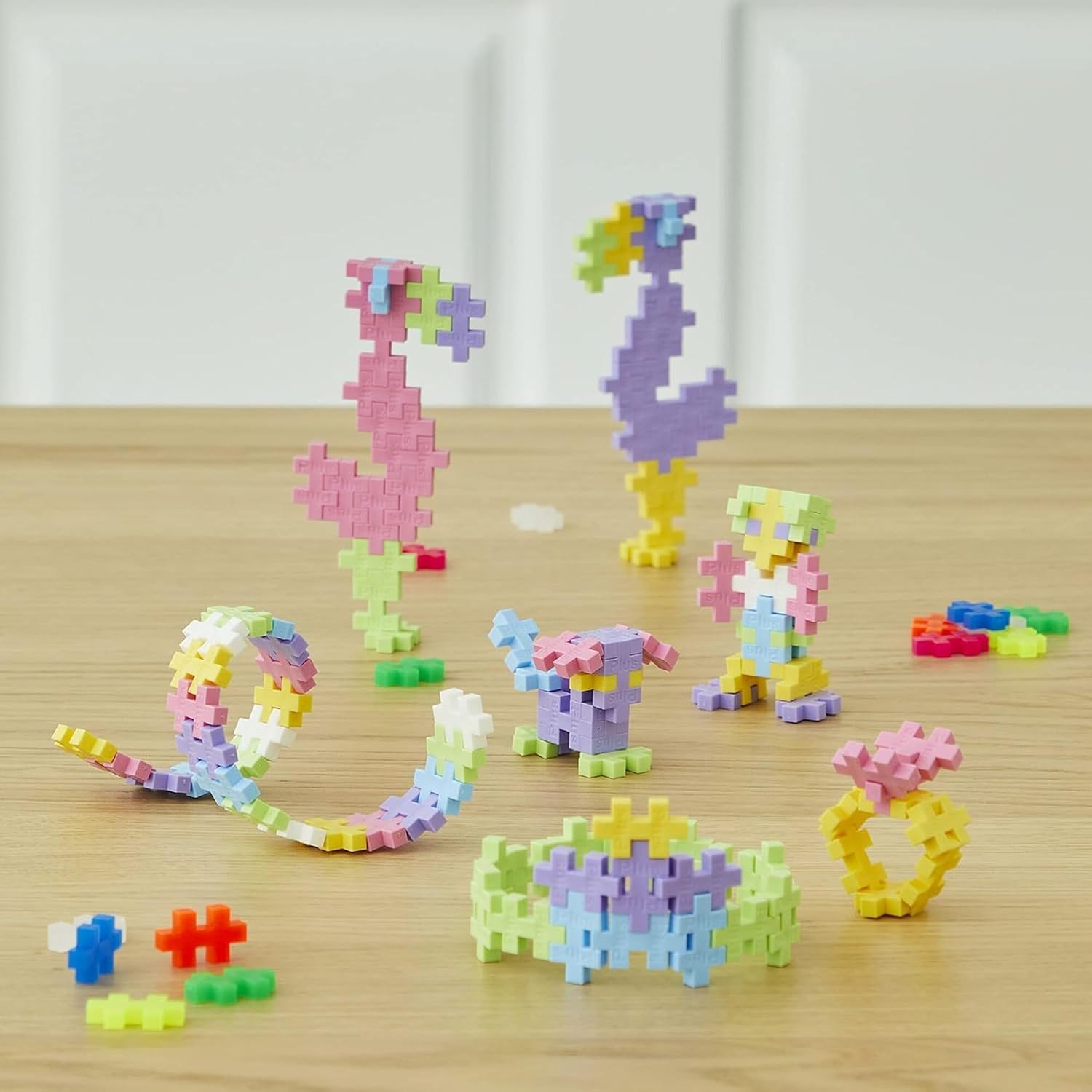 Detalle de PLUS PLUS Building Blocks Toy (240 pcs) pastel creative STEM play for ages 5+