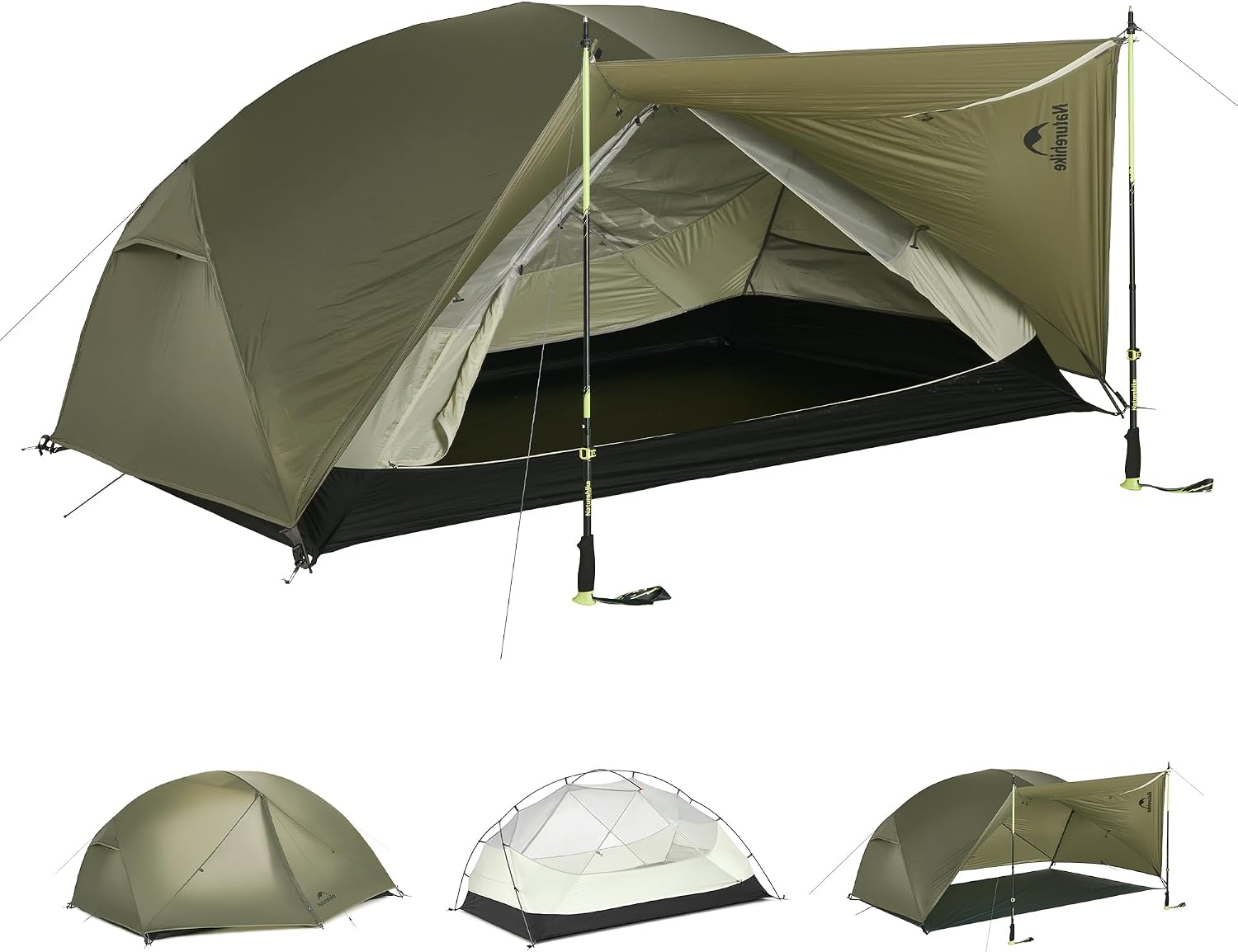 Naturehike Mongar Pro: tente ultra légère pour 2 personnes, imperméable et ventilée