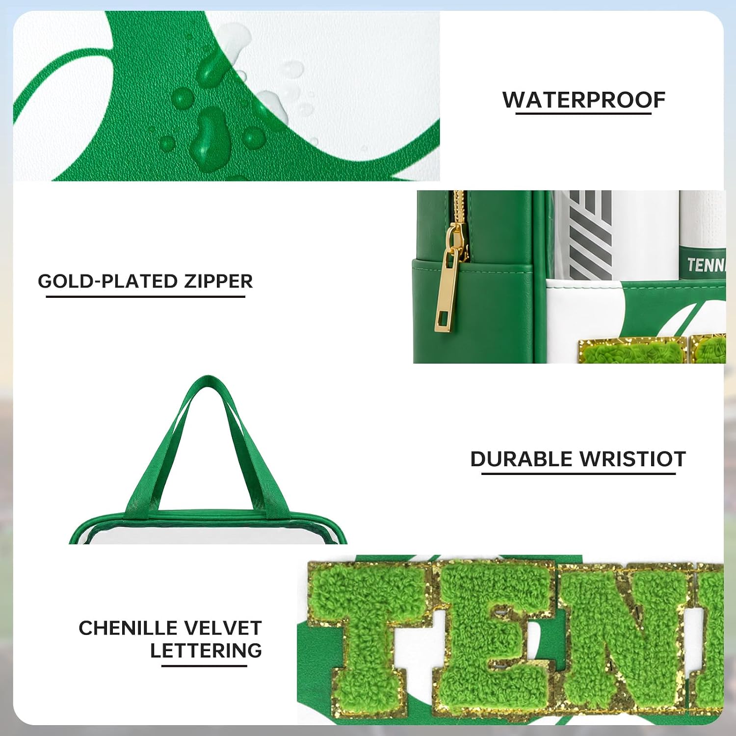 Detalle 2 de PPeen Clear Zipper Pouch in Nylon and PVC