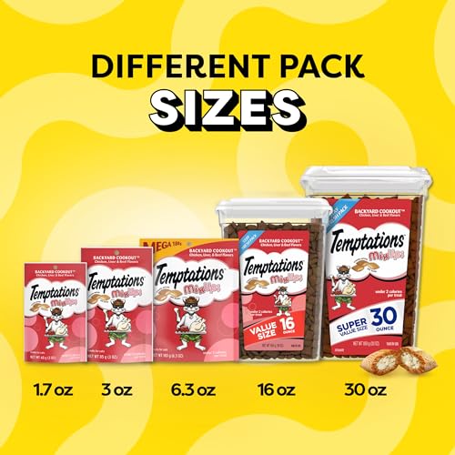 Thumbnail 11 de Temptations MixUps Crunchy and Soft Cat Treats, Cookout Flavor (30 oz)