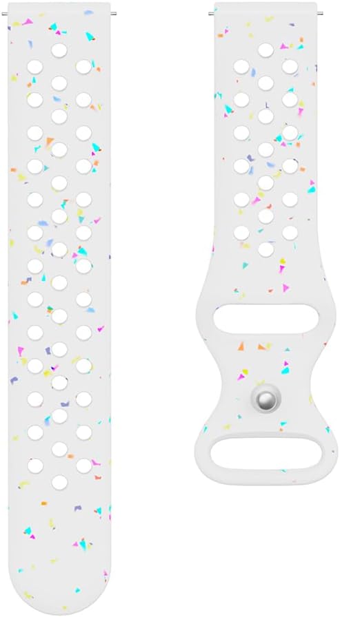 Detalle de BYISYUE 22mm Breathable Silicone Replacement Strap for Suunto and CMF Watches