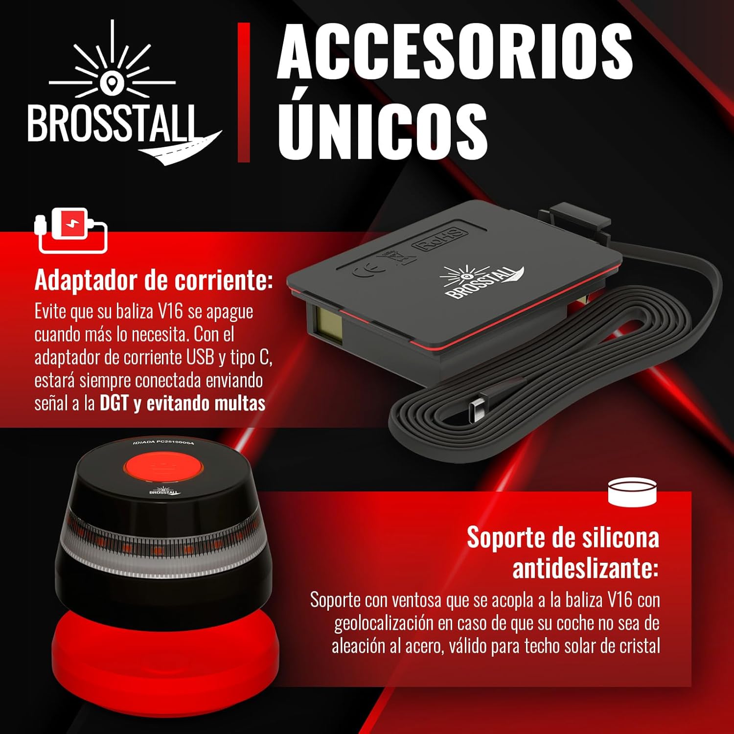 Thumbnail 2 de Brosstall Baliza V16 geolocalizada DGT 3.0