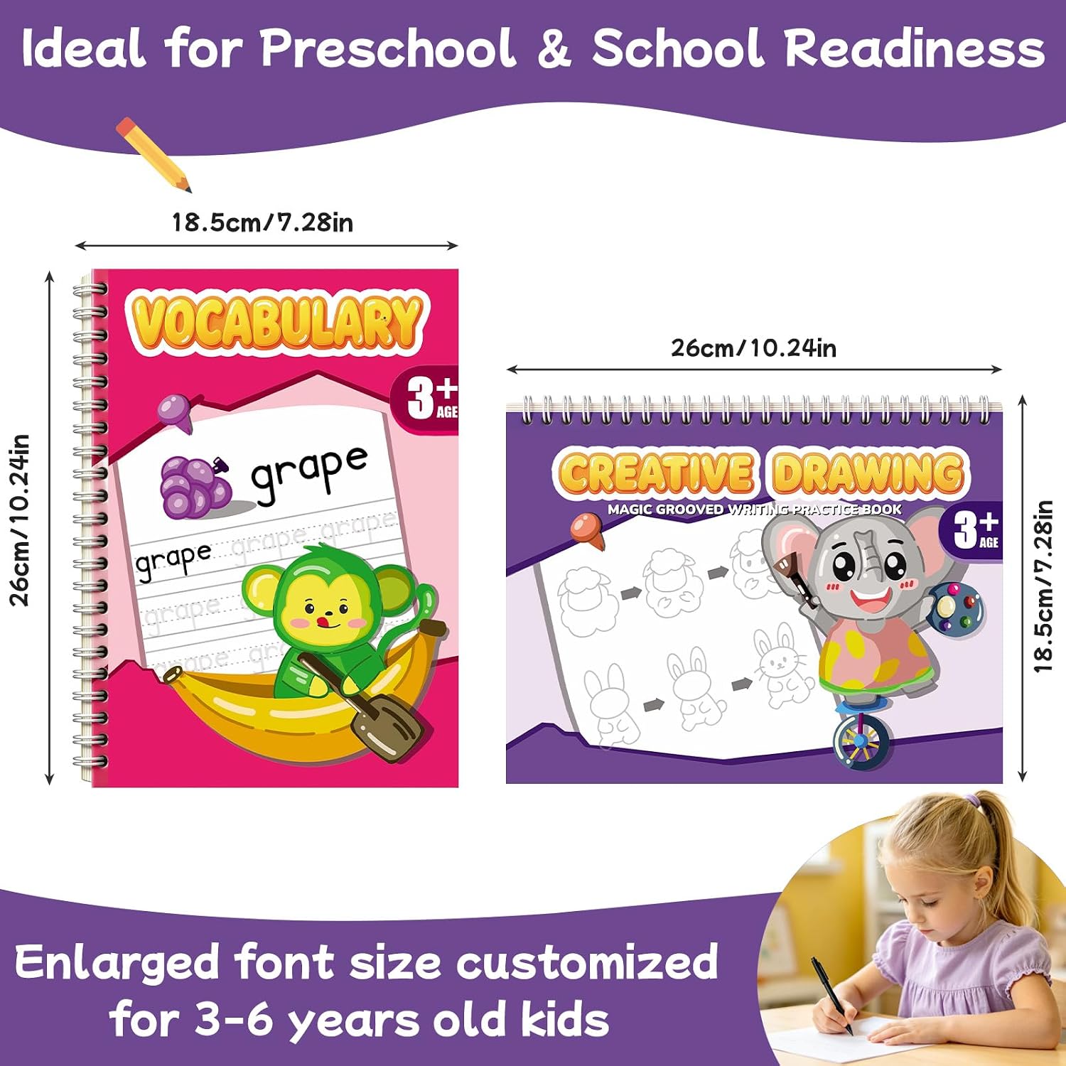 Detalle 2 de Magic Reusable Handwriting Practice Books