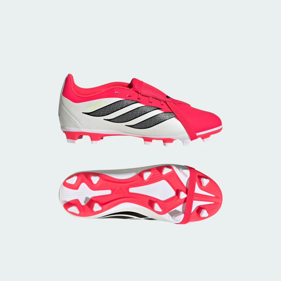 Detalle de Adidas Predator Club: Bota de fútbol con lengüeta plegable para césped natural seco y multisuperficie