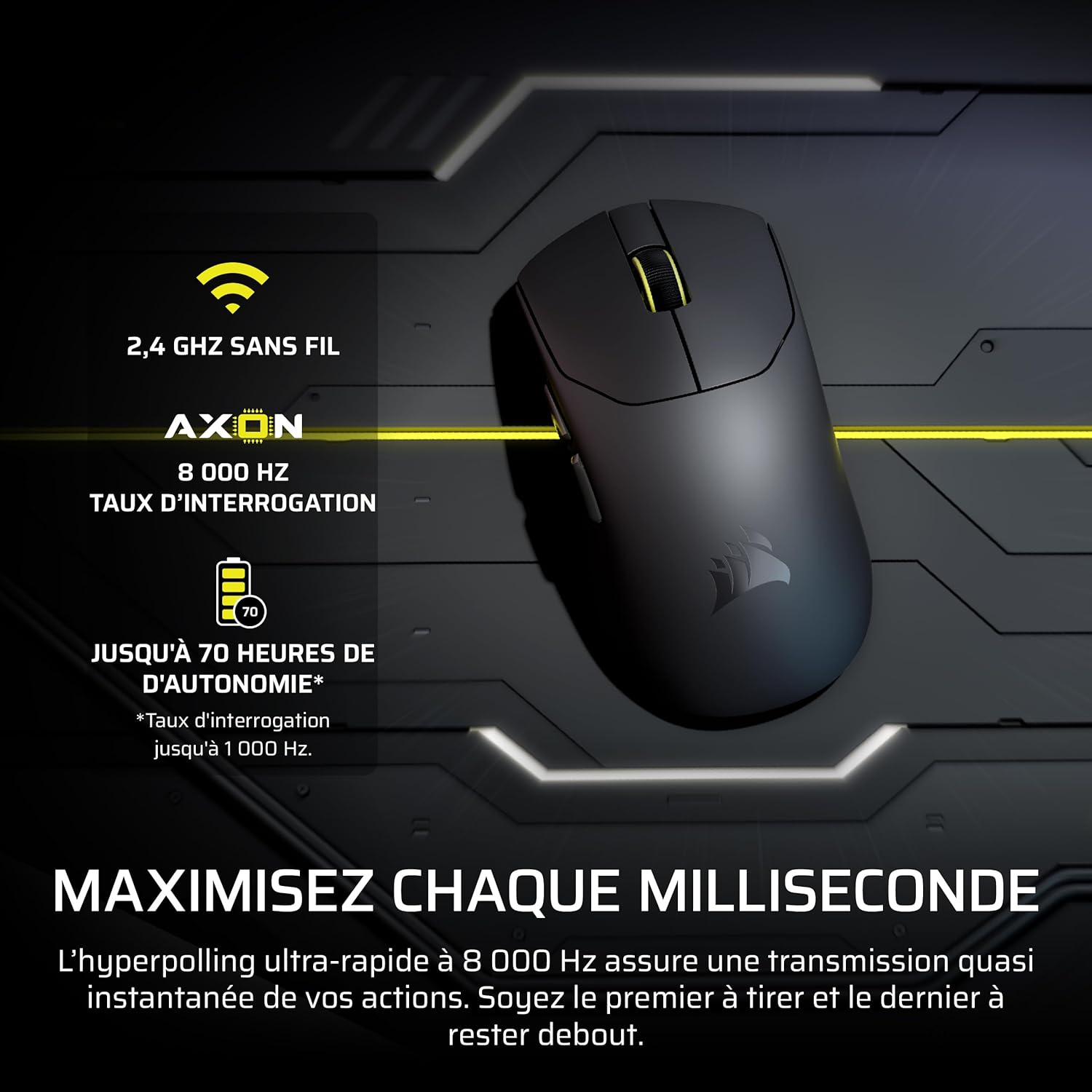 Thumbnail 4 de CORSAIR SABRE V2 PRO souris gaming ultralégère 36 g