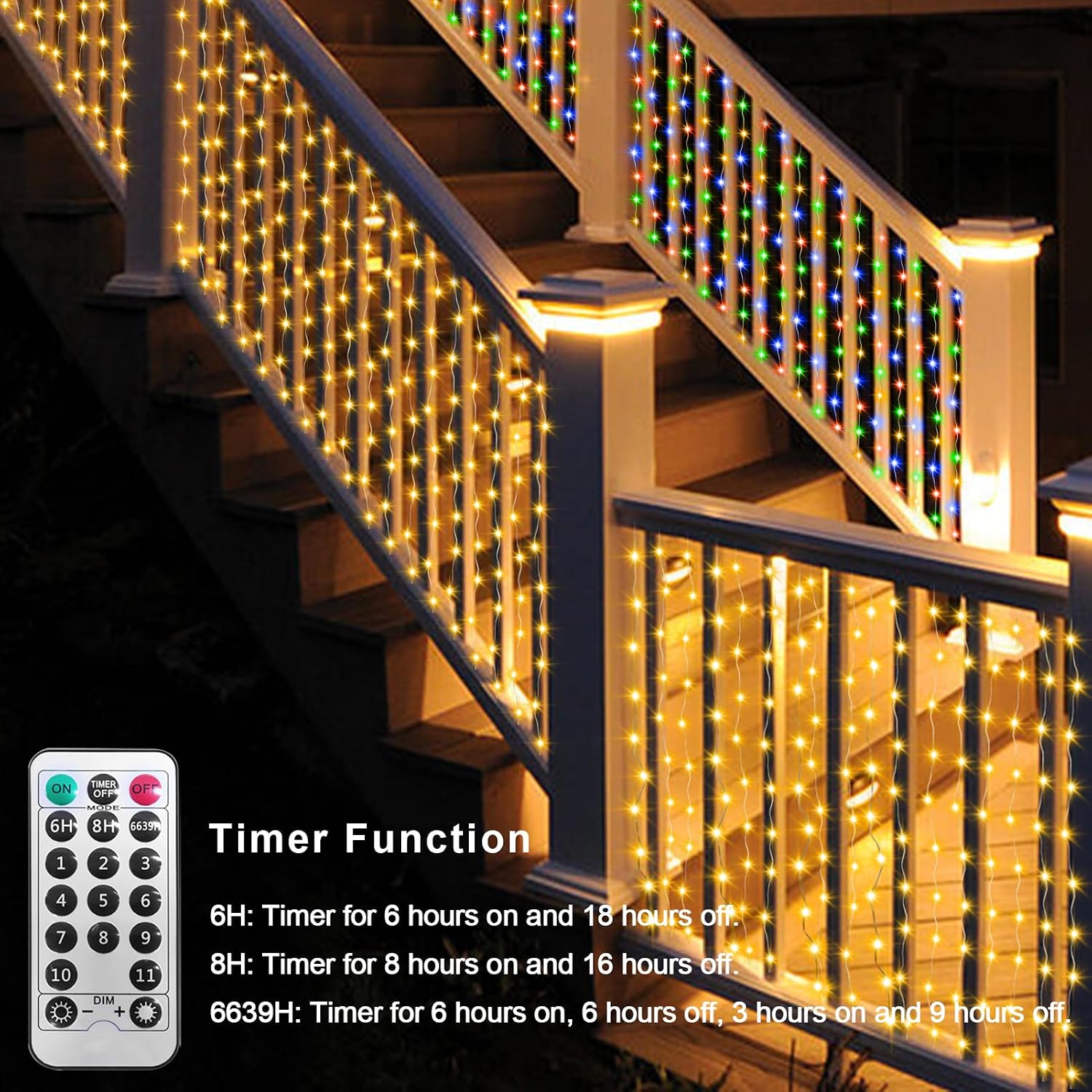 Thumbnail 5 de ZAIYW LED Curtain Lights, 20 ft