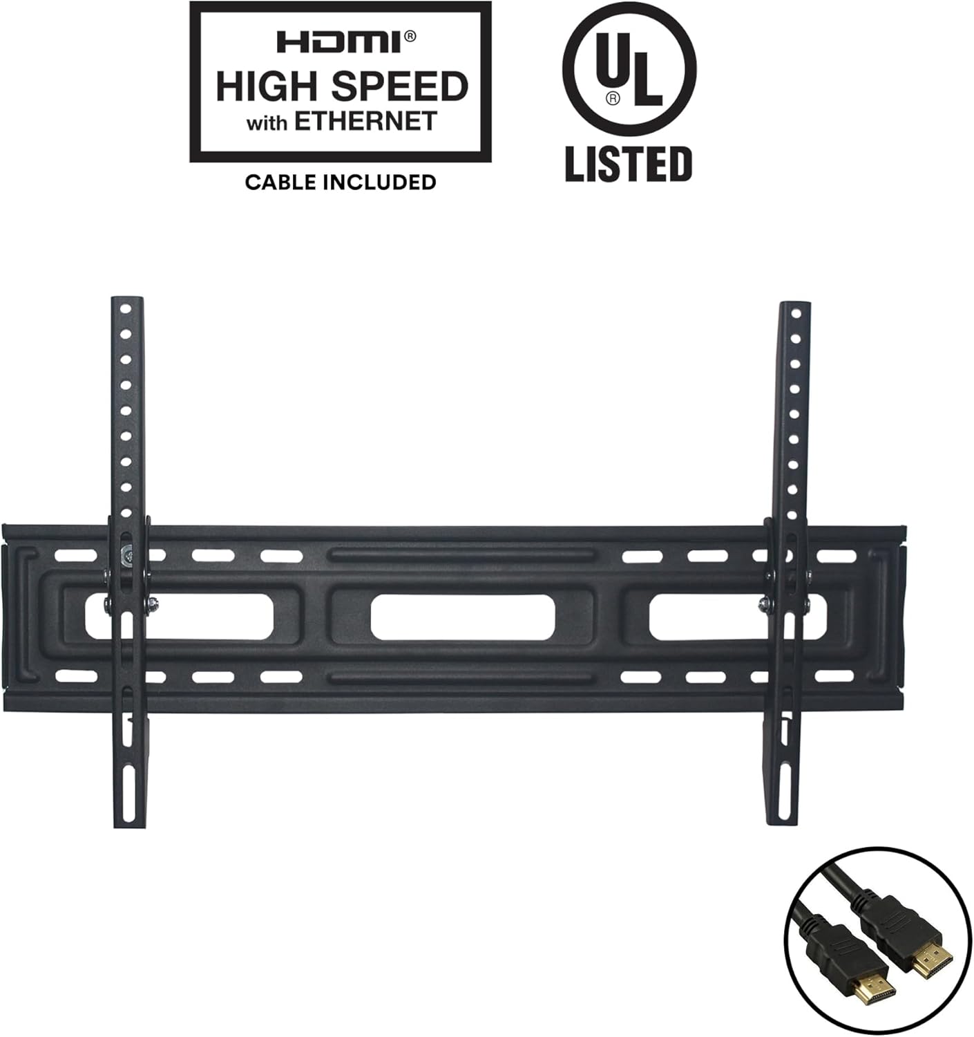 Detalle 2 de DuraPro Tilting Wall Mount Kit for 24"–84" TVs (Up to 132 lbs) with HDMI Cable