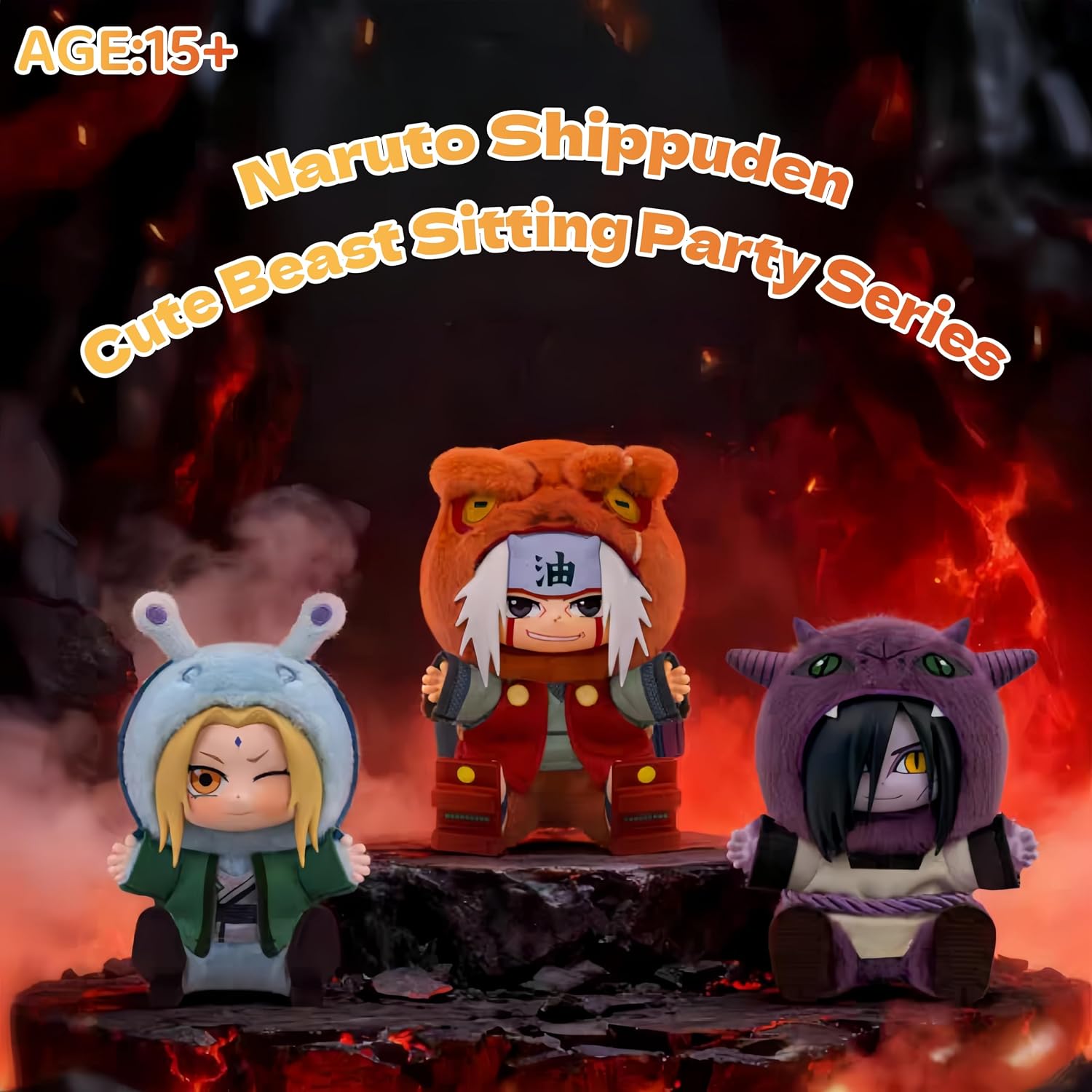 Detalle 2 de MINISO NARUTO-ナルト- 疾風伝 かわいい獣のお座りパーティーシリーズ フィギュアブラインドボックス