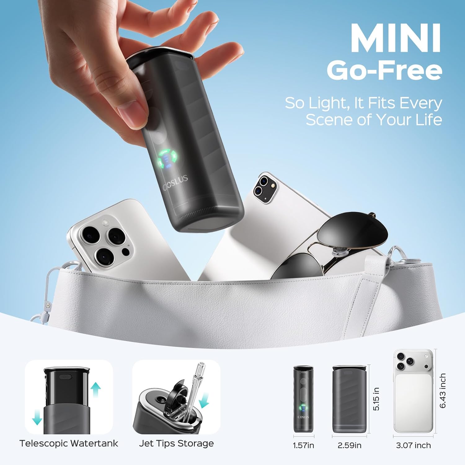 Thumbnail 3 de COSLUS T50 Portable Water Flosser for Travel