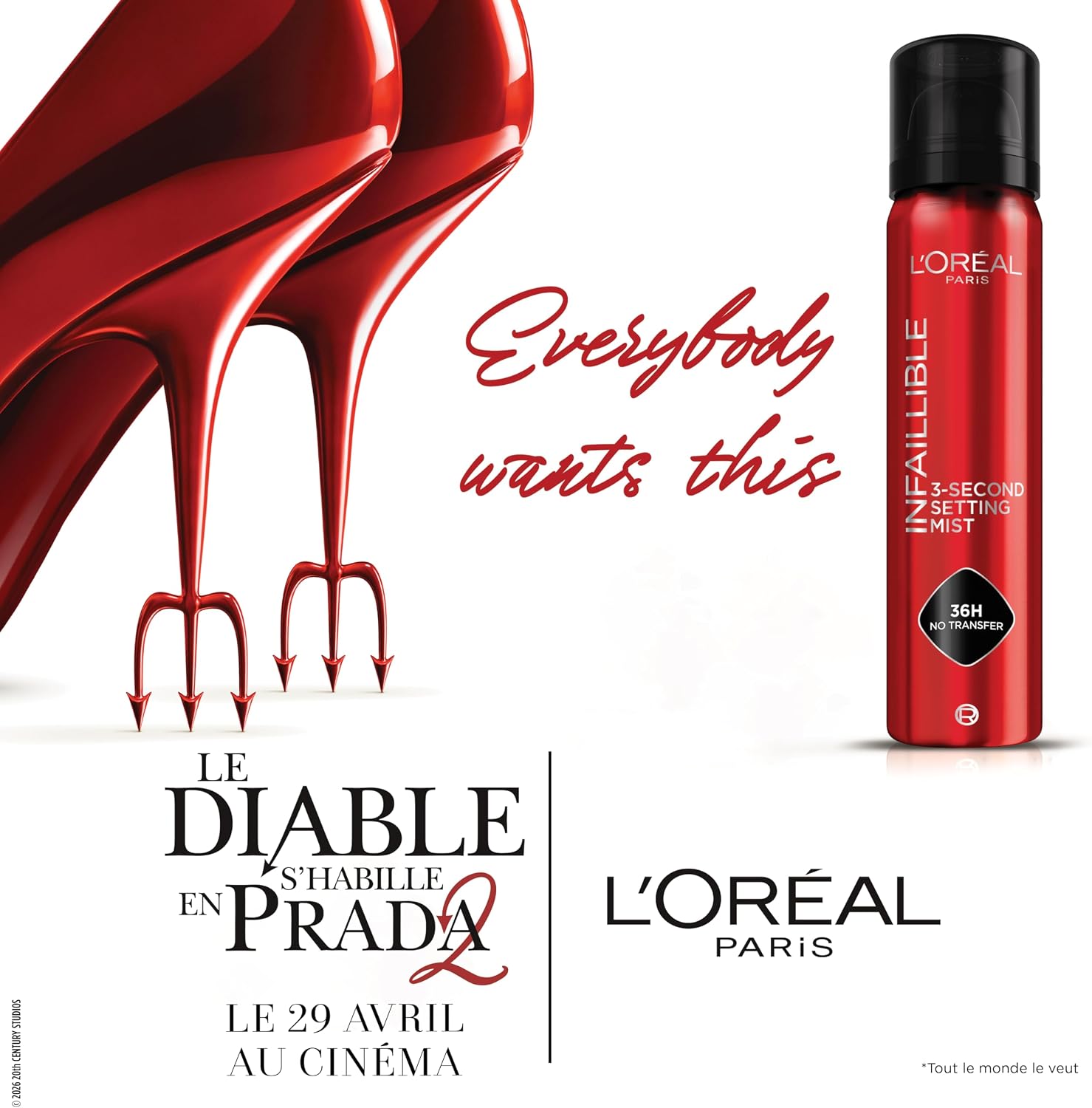 Thumbnail 1 de L’Oréal Paris Spray Fixateur de Maquillage Waterproof Infaillible 75 ml