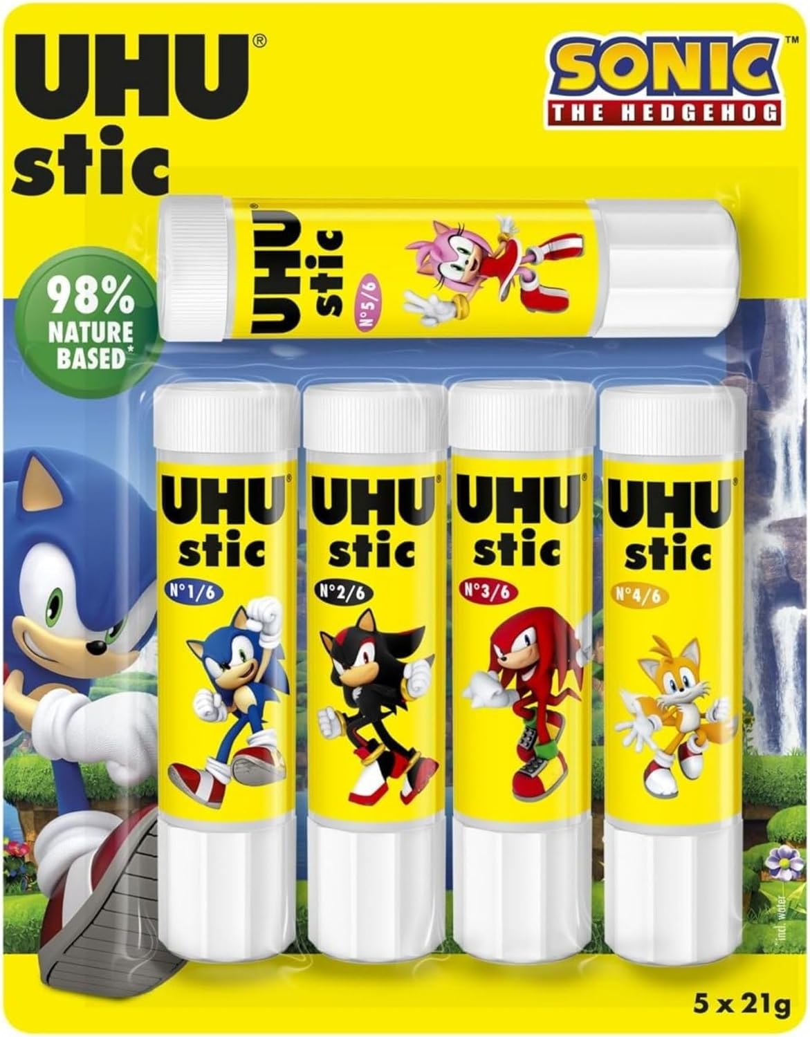 Detalle de UHU Stic - Bâton de Colle Sans Solvants, Lot de 12 sticks de 21 g