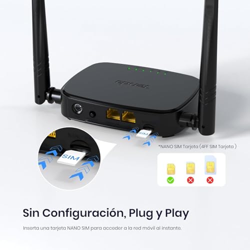 Thumbnail 1 de Tenda 4G03 Pro – Router 4G SIM con WiFi de 300 Mbps y Conexión LAN/WAN