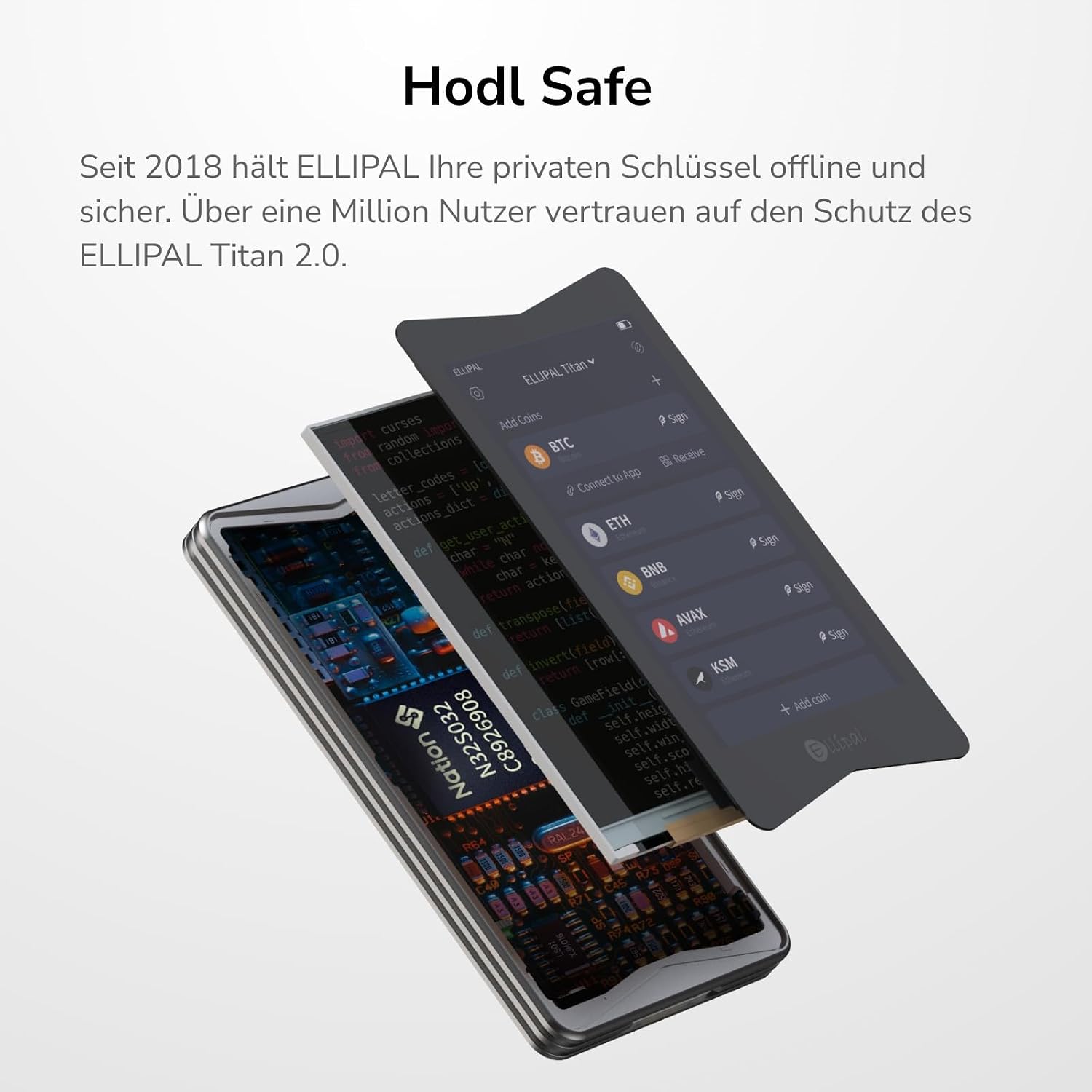 Thumbnail 3 de ELLIPAL Titan 2.0 Krypto-Wallet für Offline-Sicherheit