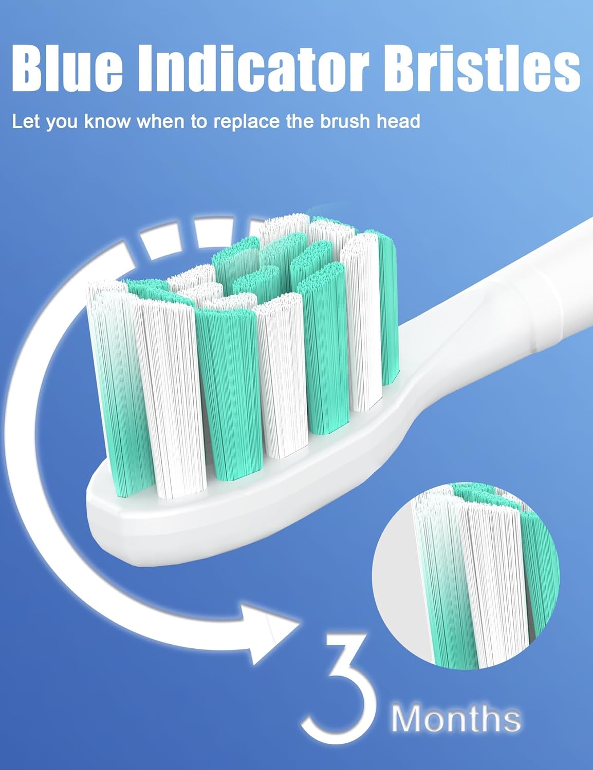 Detalle de Futulkyus Replacement Toothbrush Heads for Philips Sonicare: C1/C2 and ProtectiveClean Series (10 Pack)