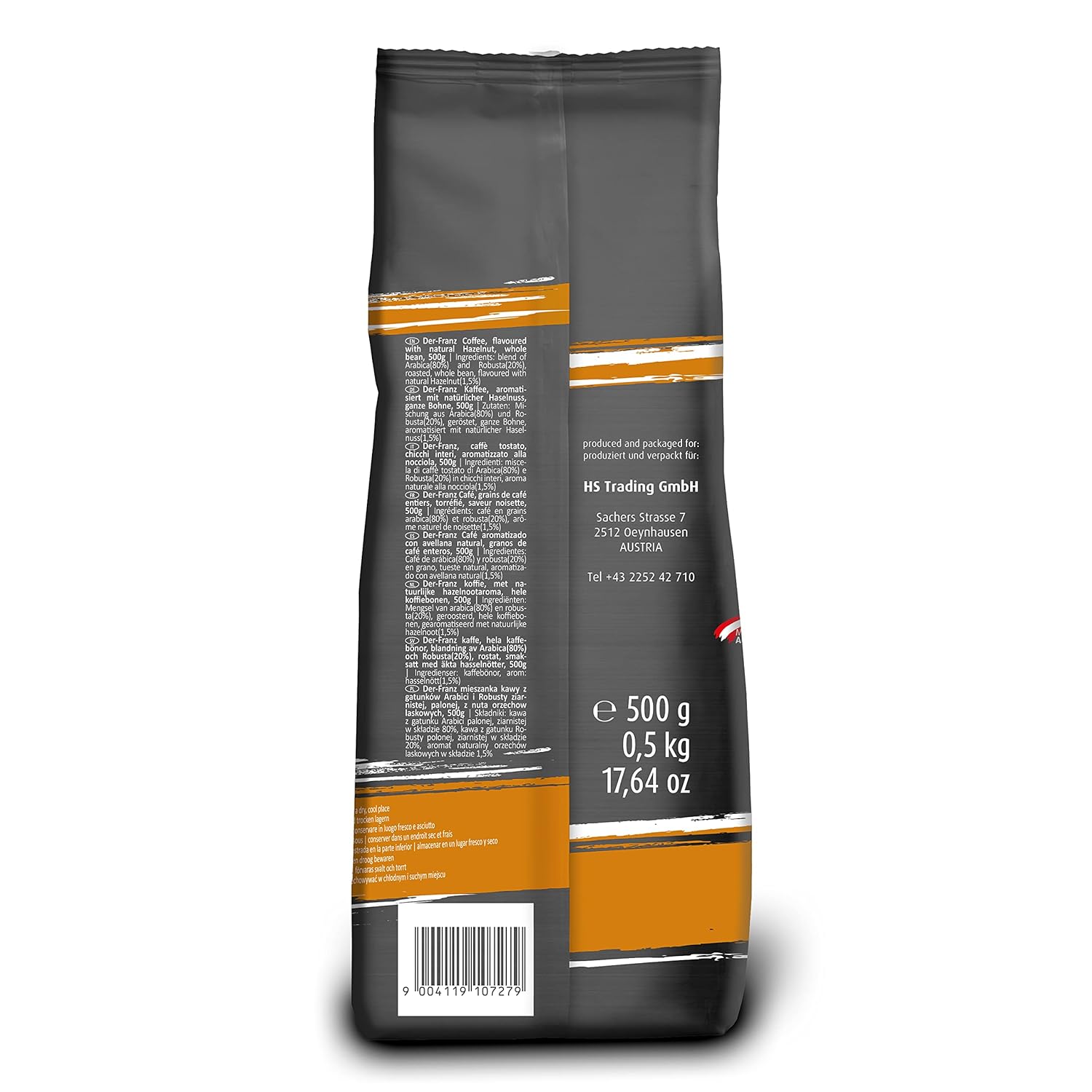 Thumbnail 1 de DER-FRANZ Kaffee aromatisiert mit Haselnuss, gemahlen (2 x 500 g)