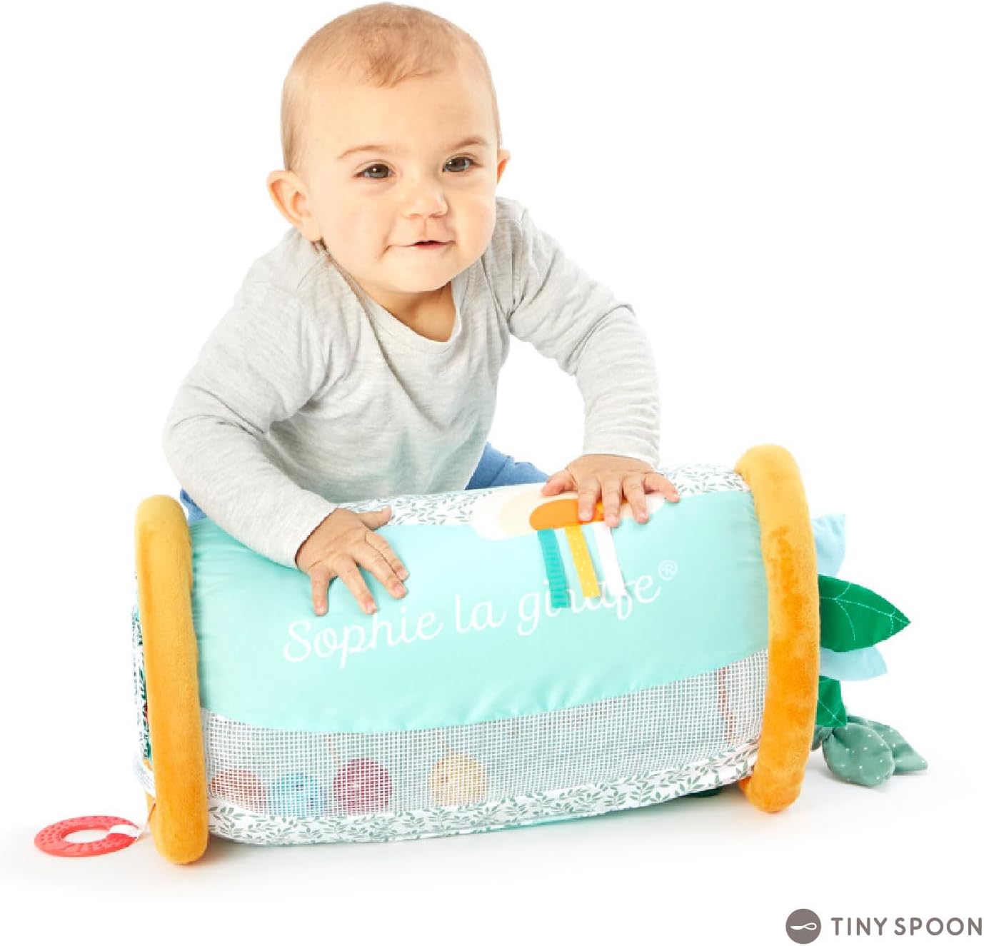 Detalle de Vulli Baby Krabbelrolle Sophie la Giraffe – Klettern, Rollen und Reiten für Motorik & Gleichgewicht