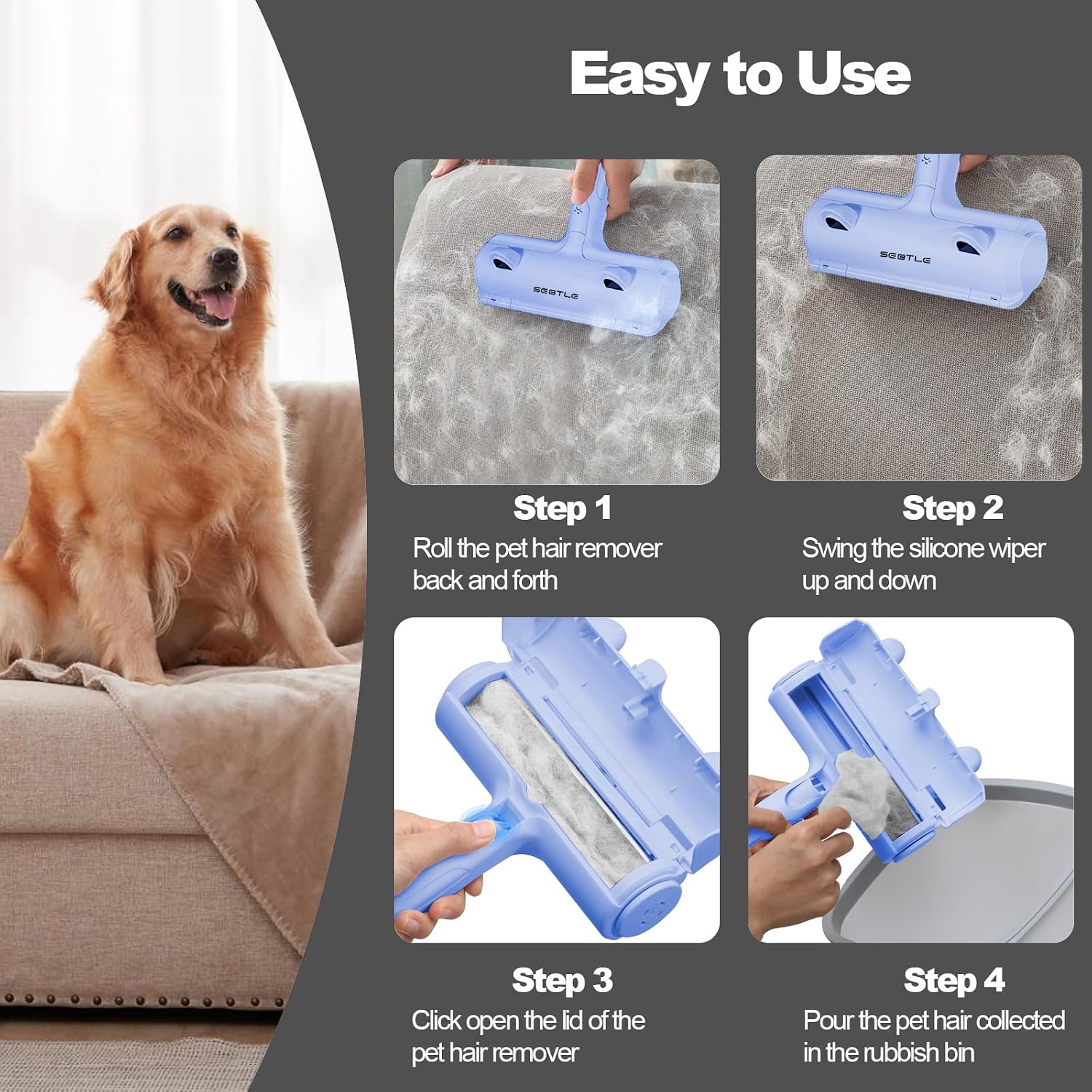 Thumbnail 2 de Sebtle Pet Hair Remover Roller