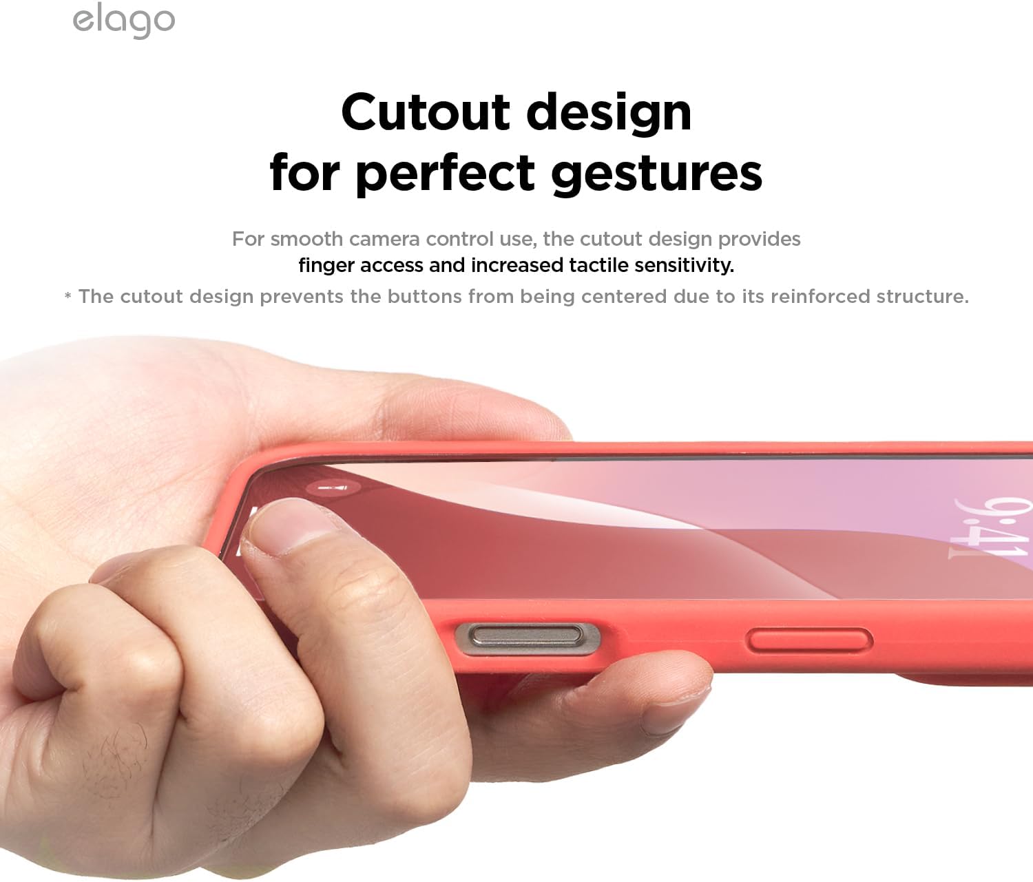 Thumbnail 5 de elago iPhone 16 compatible liquid silicone case (Pomelo Pink) with soft microfibre lining