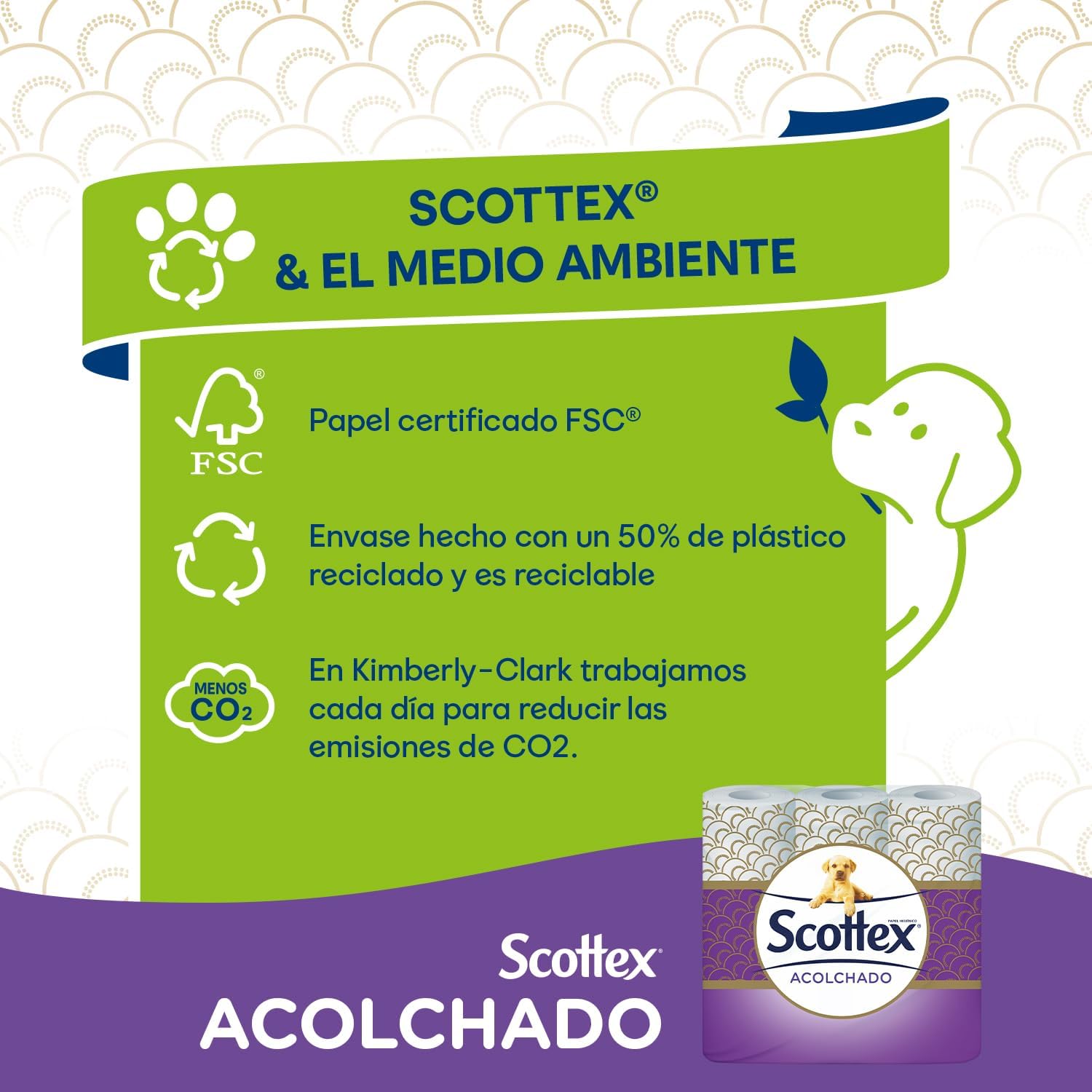 Thumbnail 4 de Scottex Acolchado Papel Higiénico 63 rollos 🧻 Suave y Confortable