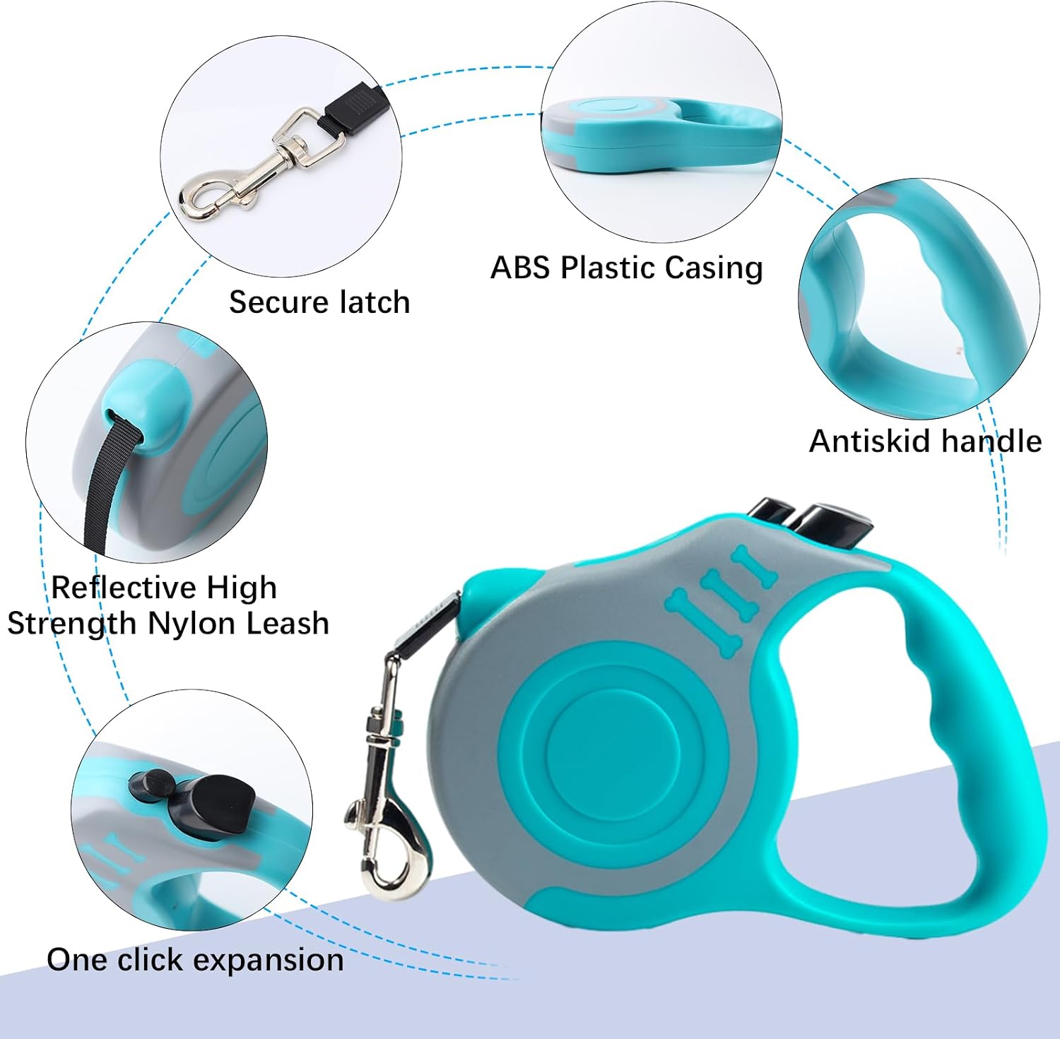Thumbnail 3 de Cat Harness and Lead Set: Escape-Proof Kitten Harness with 5m Retractable Lead (Blue, Size S)