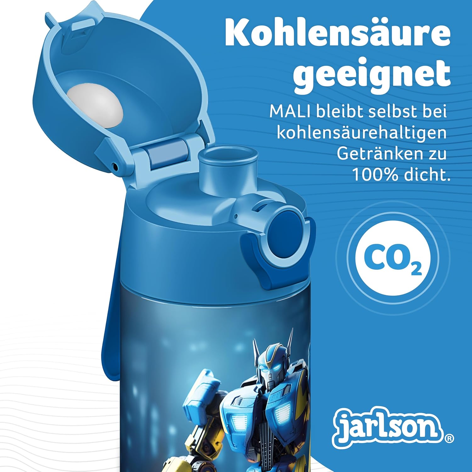 Detalle de Jarlson Borraccia Termica Bambini Mali 350ml: sicurezza, praticità e stile per scuola e sport