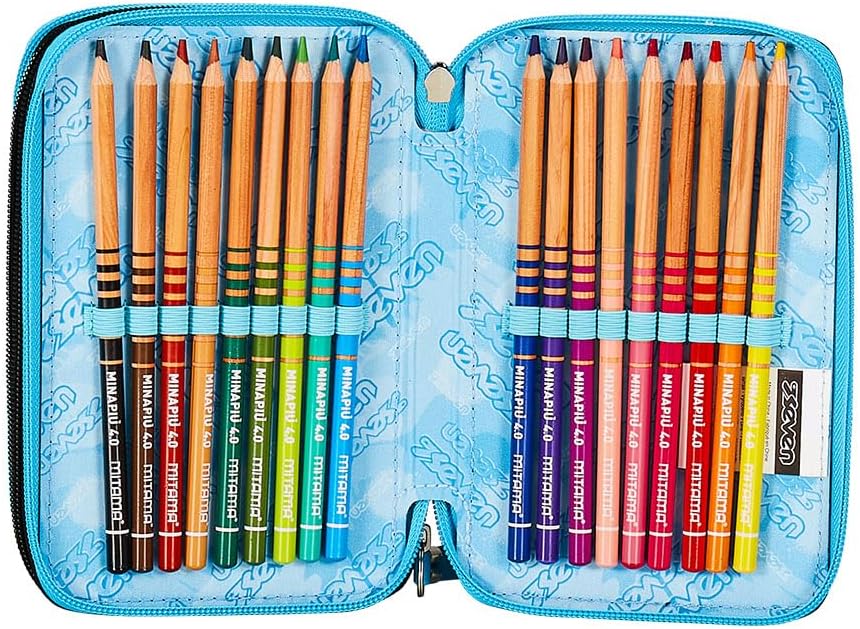Thumbnail 4 de Seven Trousse à 3 Compartiments Bleu – 44 pièces pour l’école et les loisirs