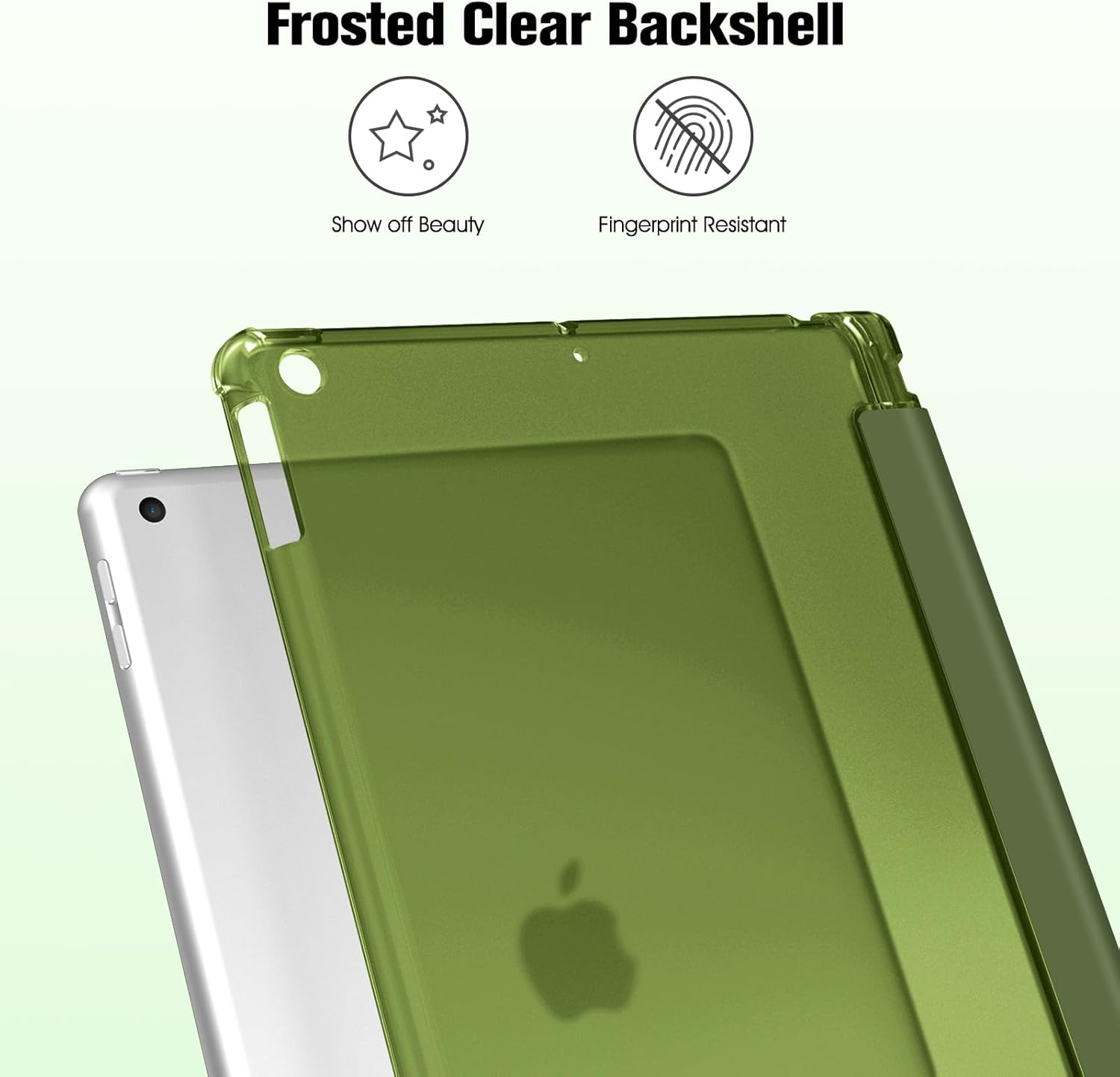 Thumbnail 4 de Fintie Hülle für iPad 9. Generation / iPad 8. / iPad 7 (10,2 Zoll) mit Stifthalter, Auto Schlaf/Wach – Olivgrün