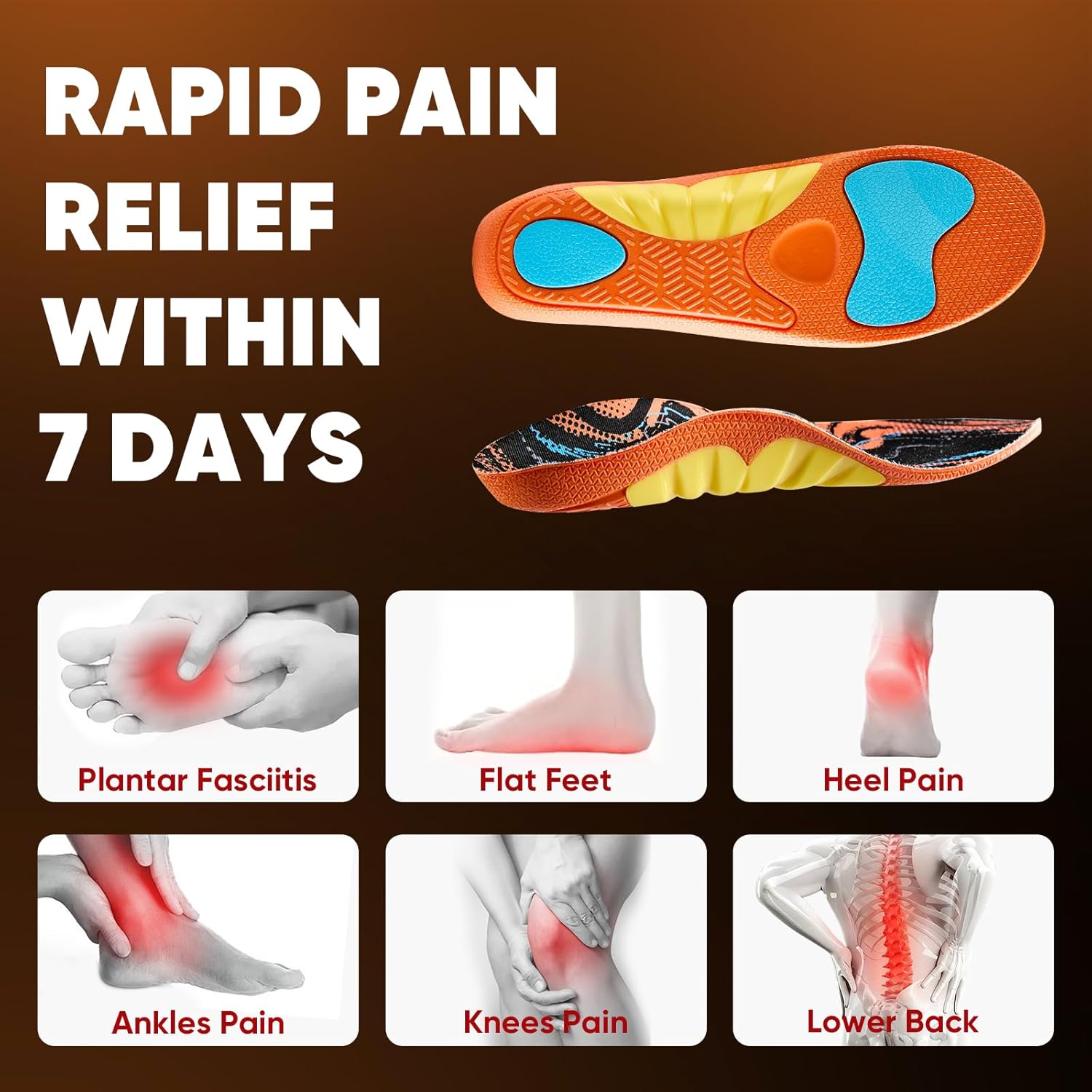 Thumbnail 2 de Footmaster orthopädische Einlegesohlen bei Plantarfasziitis & Plattfüßen – Fußgewölbestütze gegen Fußschmerzen