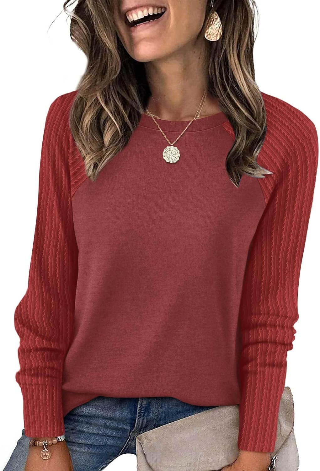 Detalle de SAMPEEL Women's Tunic Sweatshirt, Polyester Blend