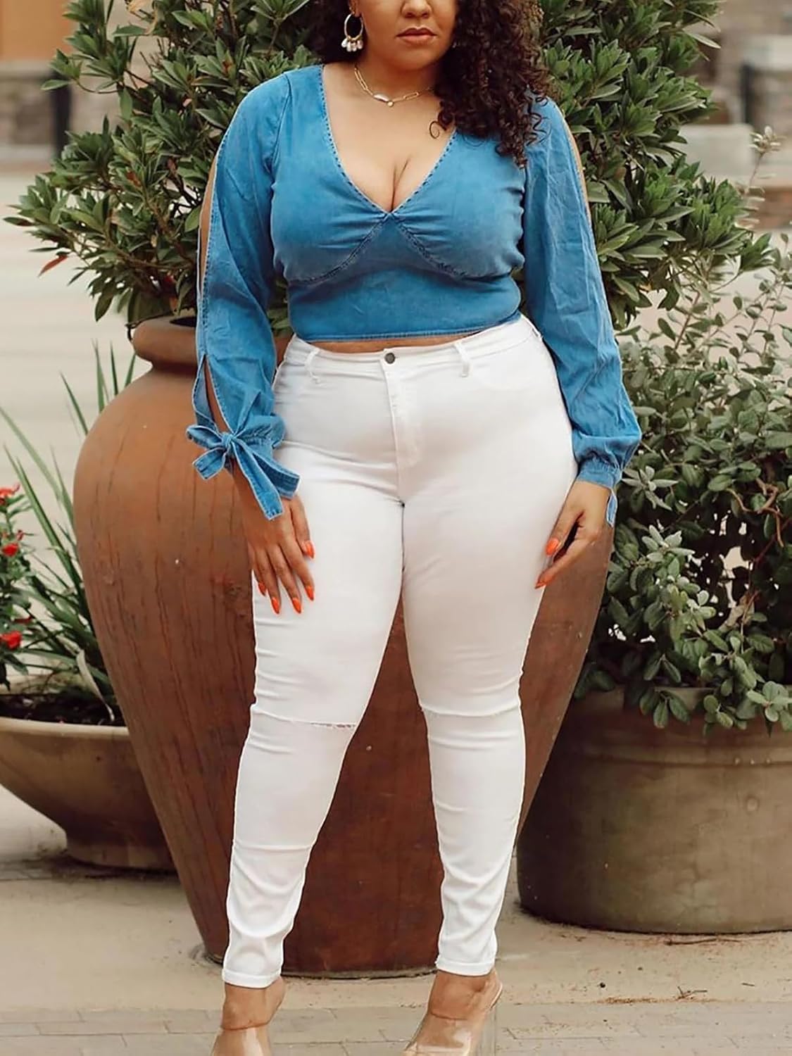 Thumbnail 5 de KUNMI Womens Classic High Waisted Skinny Stretch Jeans