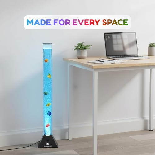 Thumbnail 6 de Straame 90cm LED Bubble Fish Lamp with Colour Changing LEDs and Black Base