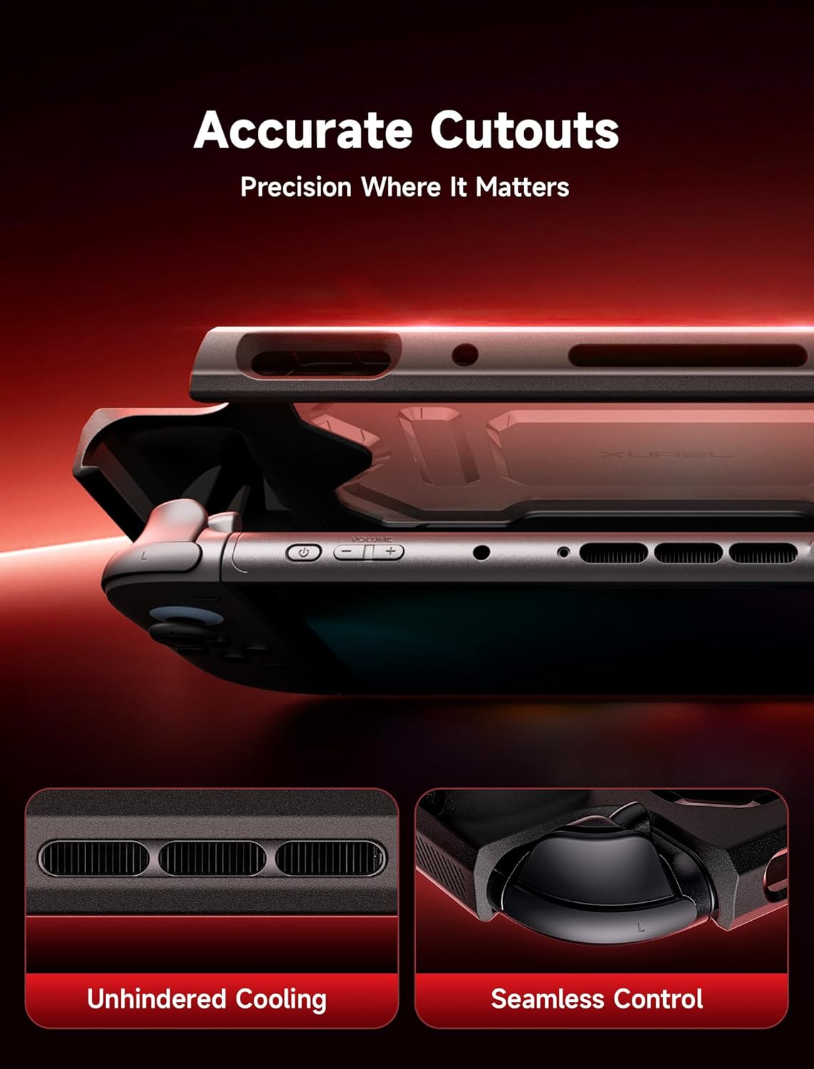 Thumbnail 3 de Coque de protection JSAUX pour Switch 2 2025 — housse TPU portable avec grip (noir)