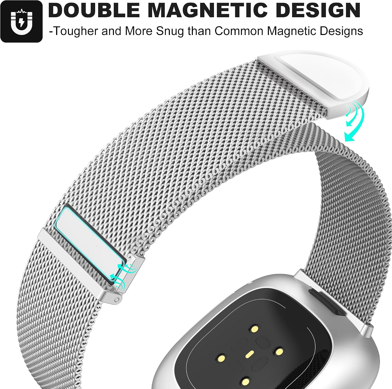 Detalle de Higgs Strap for Fitbit Versa 3/4, 5.5–8.5in