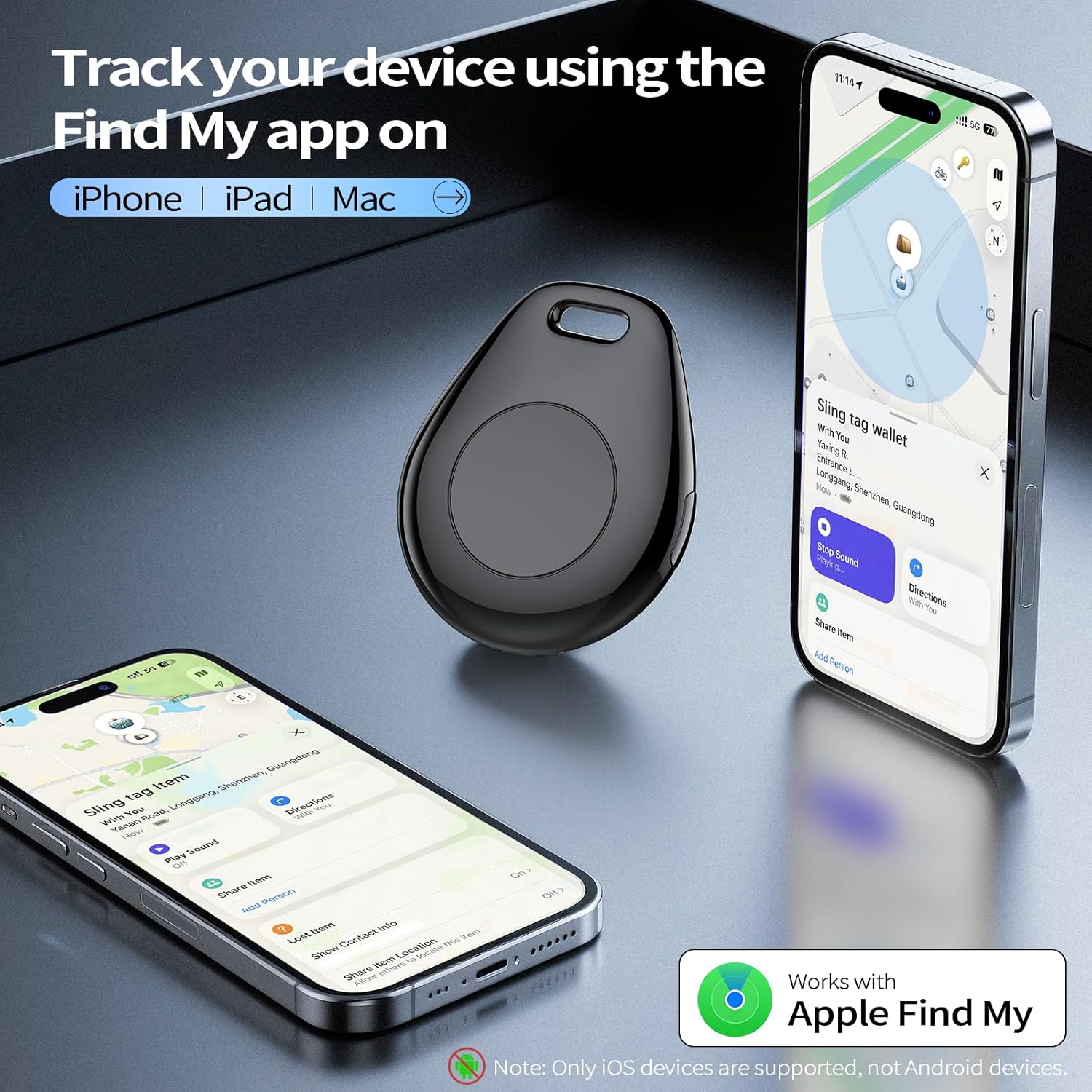 Detalle 2 de Tukio Air Tracker Tags 4 Pack Bluetooth item finder 🔑