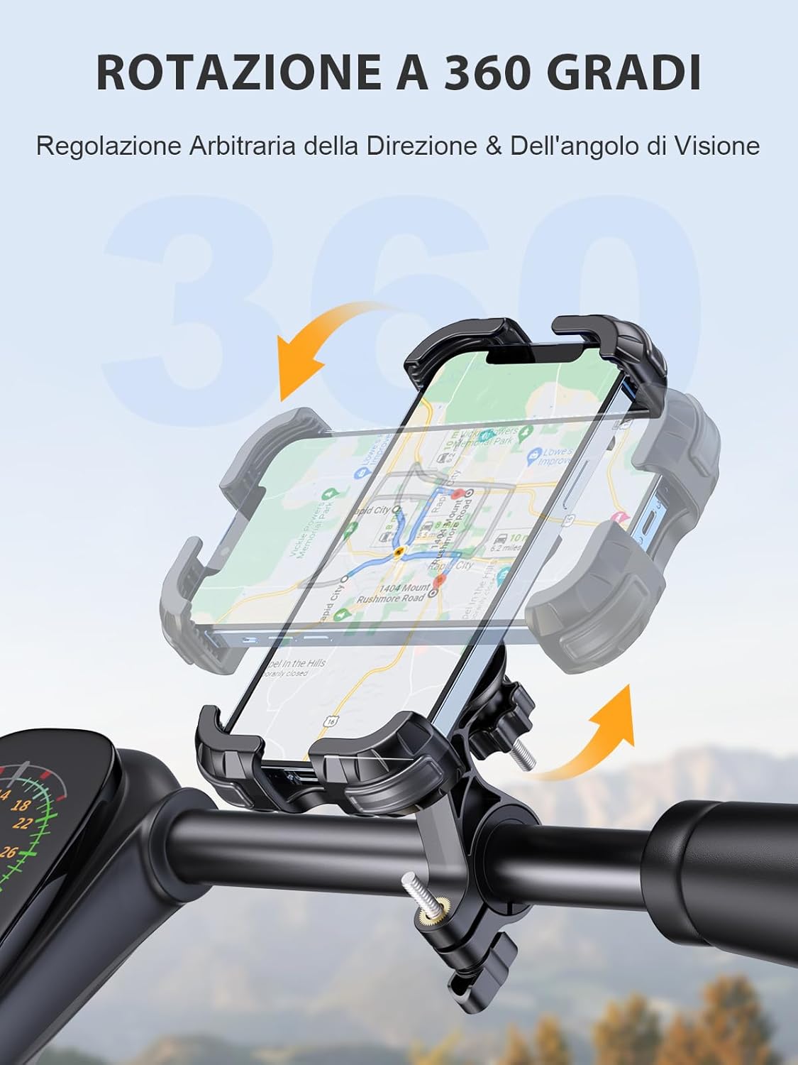 Detalle 2 de CIRYCASE Porta Cellulare supporto telefono bici 6,8"