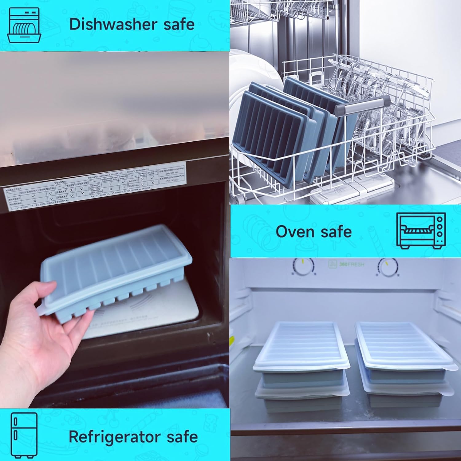 Thumbnail 5 de Silicone Freezer Trays, 50 mL