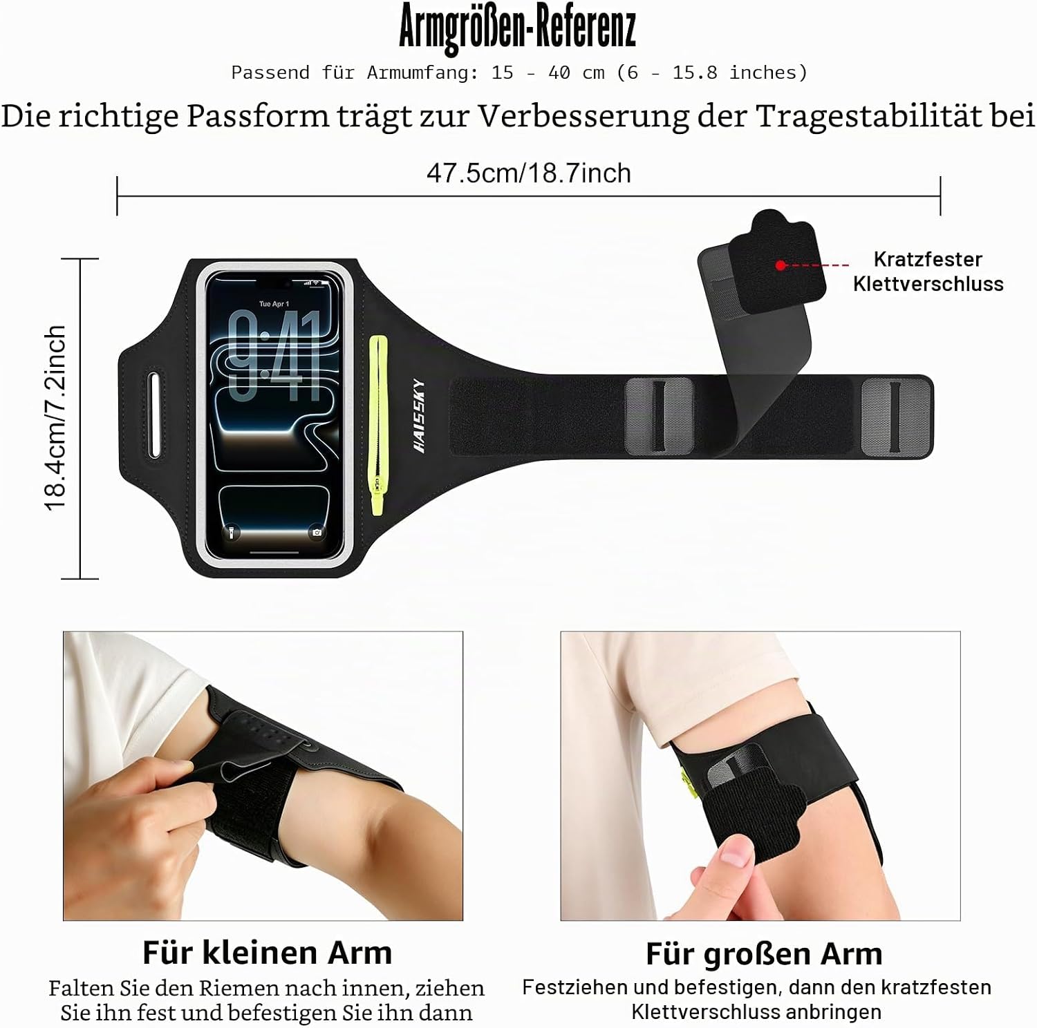 Detalle 2 de HAISSKY Sportarmband 6,9 Zoll