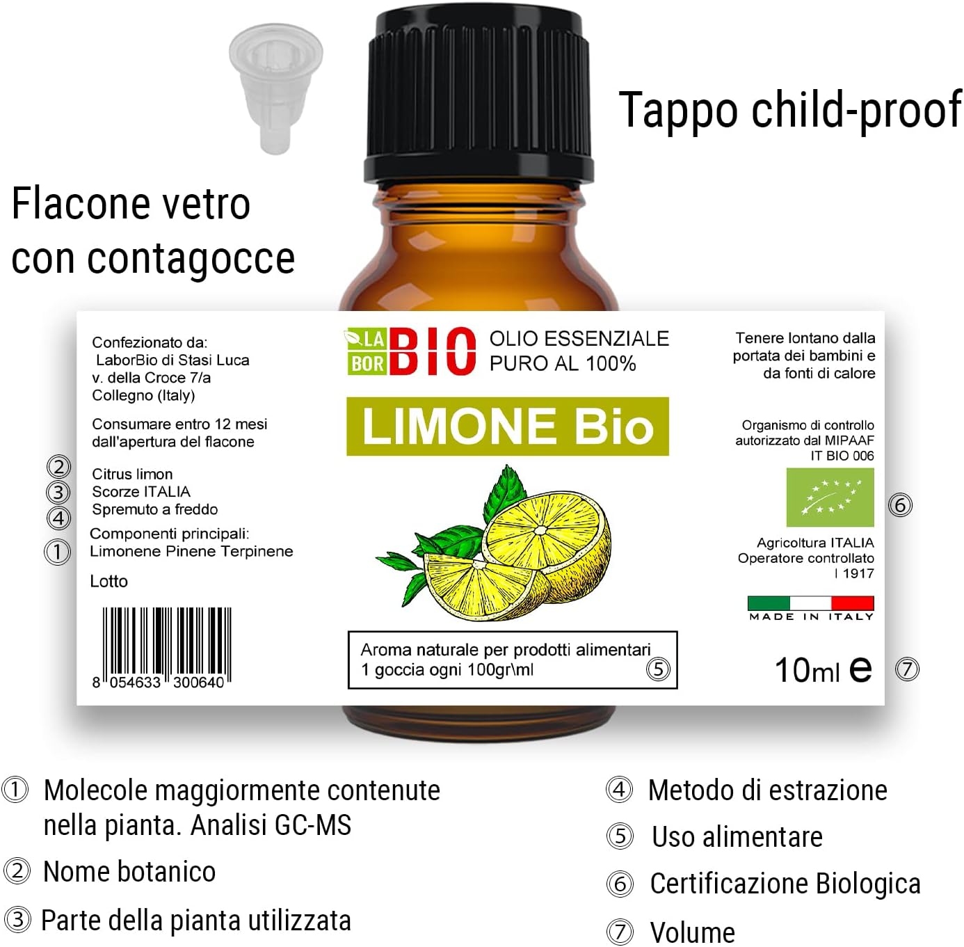 Thumbnail 6 de Set di oli essenziali Rosmarino e Limone Bio – 2x10 ml puri e naturali
