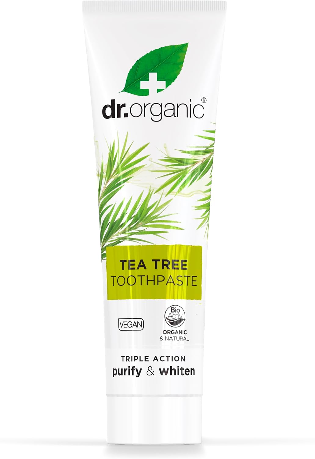 Thumbnail 1 de Dr. Organic Bioactive Tea Tree tandpasta voor volwassenen, 138 gram