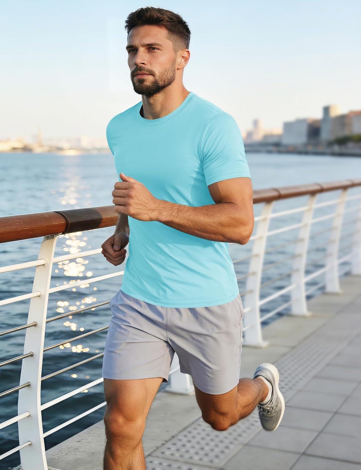 Thumbnail 1 de MAGCOMSEN T-Shirt Sportive da Uomo – Rashguard UPF 50+ con asciugatura rapida, ideale per surfing e attività outdoor