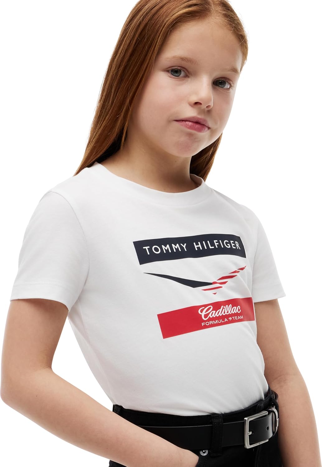 Thumbnail 1 de Tommy Hilfiger Enfants T-Shirt Unisexe à Manches Courtes – coton durable avec motif F1 Cadillac Chevron