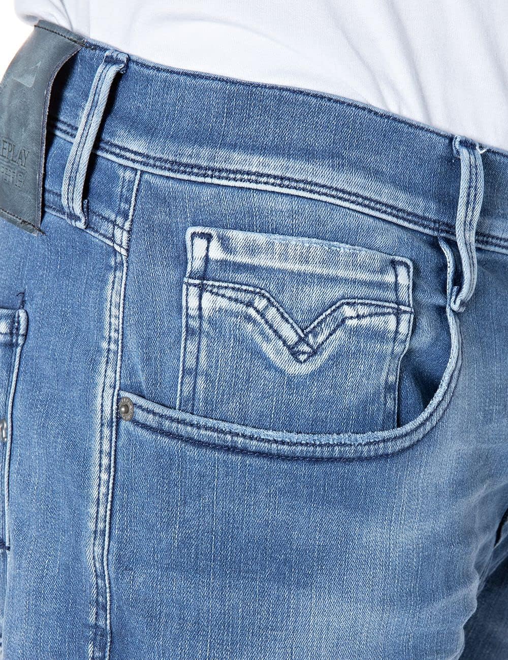 Thumbnail 5 de Replay Herren Jeans Anbass Slim-Fit mit Power Stretch