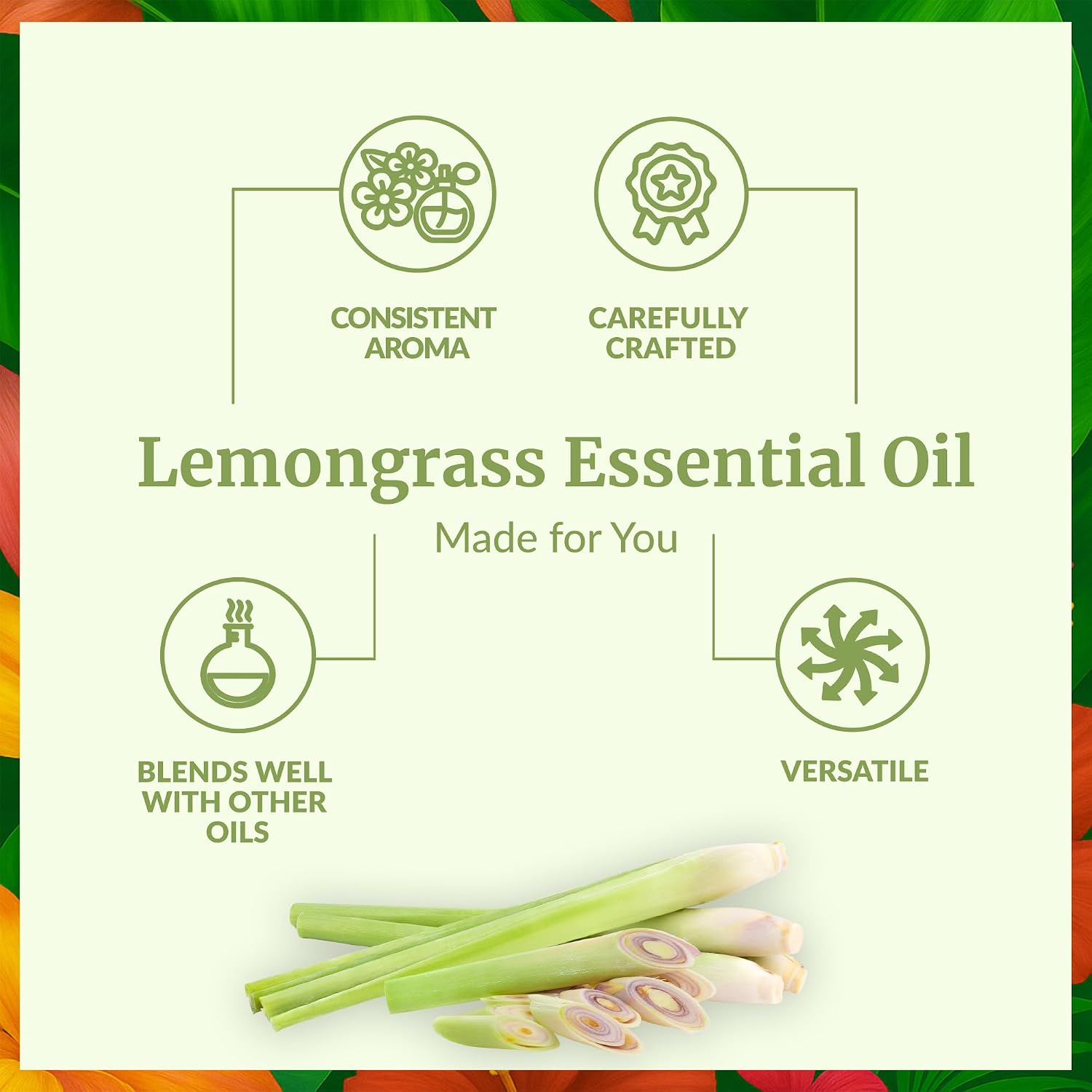 Detalle de SVA Lemongrass Essential Oil 4 fl oz