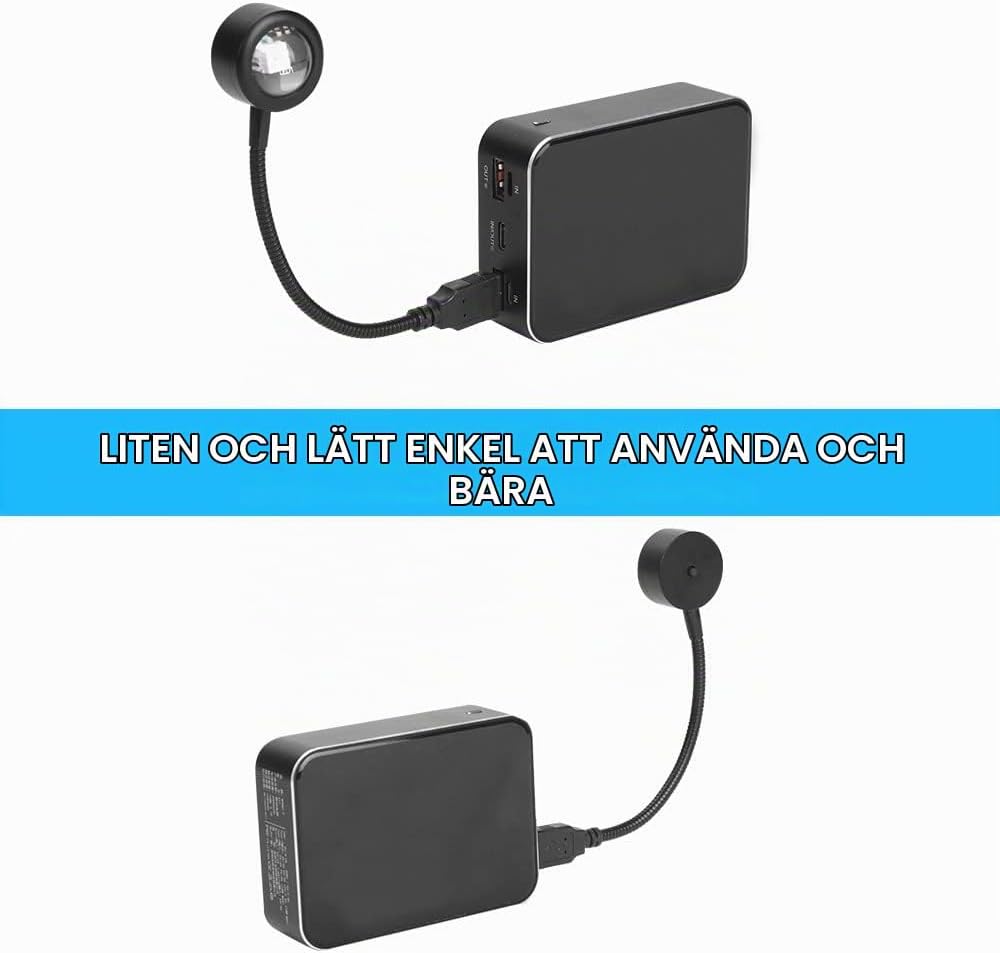 Thumbnail 4 de OSDUE Sunset Light USB-solnedgångslampa med 360° roterbart lamphuvud