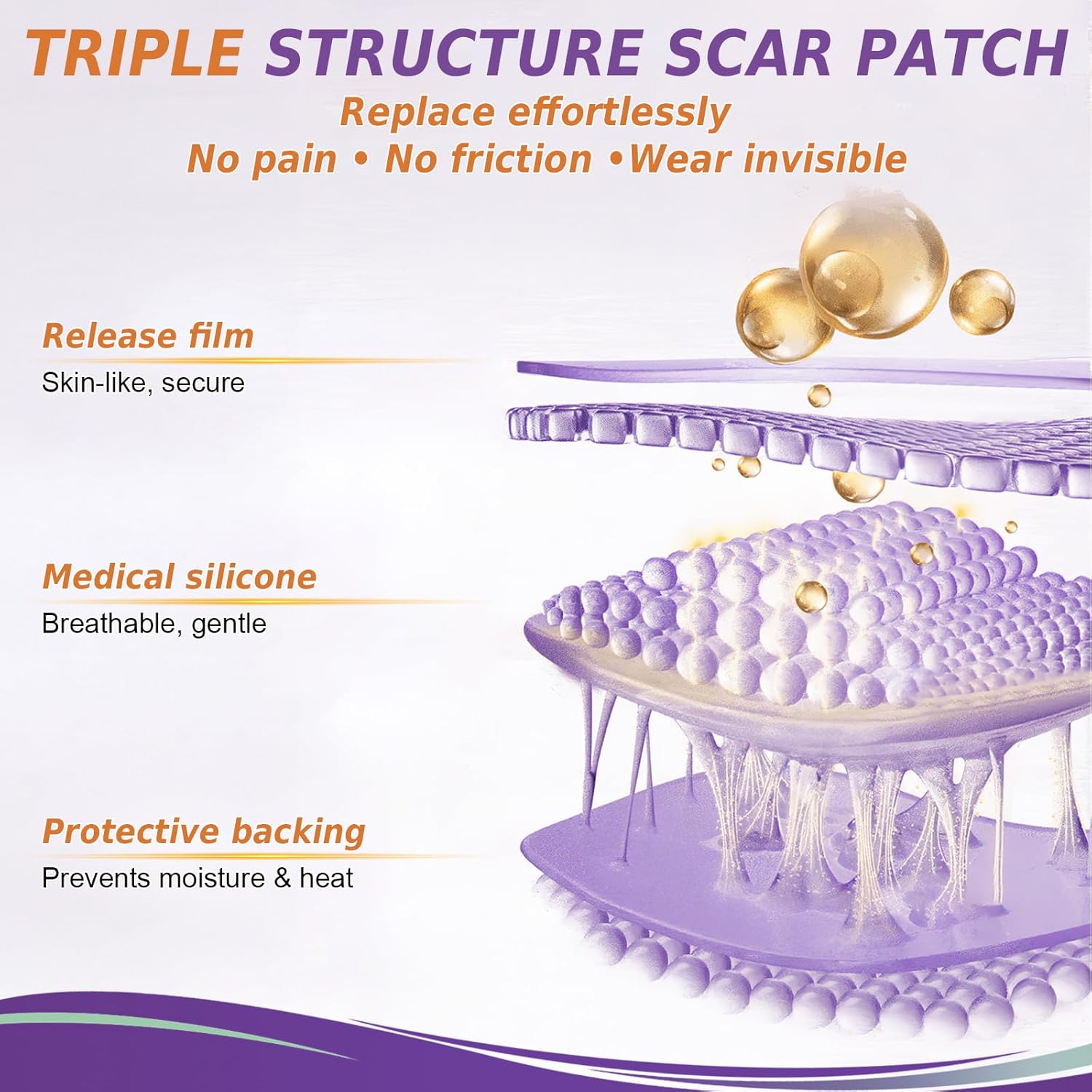 Thumbnail 3 de Psecici Medical-Grade Silicone Scar Tape review: 4cm x 3M for C-sections, tummy tucks and scars