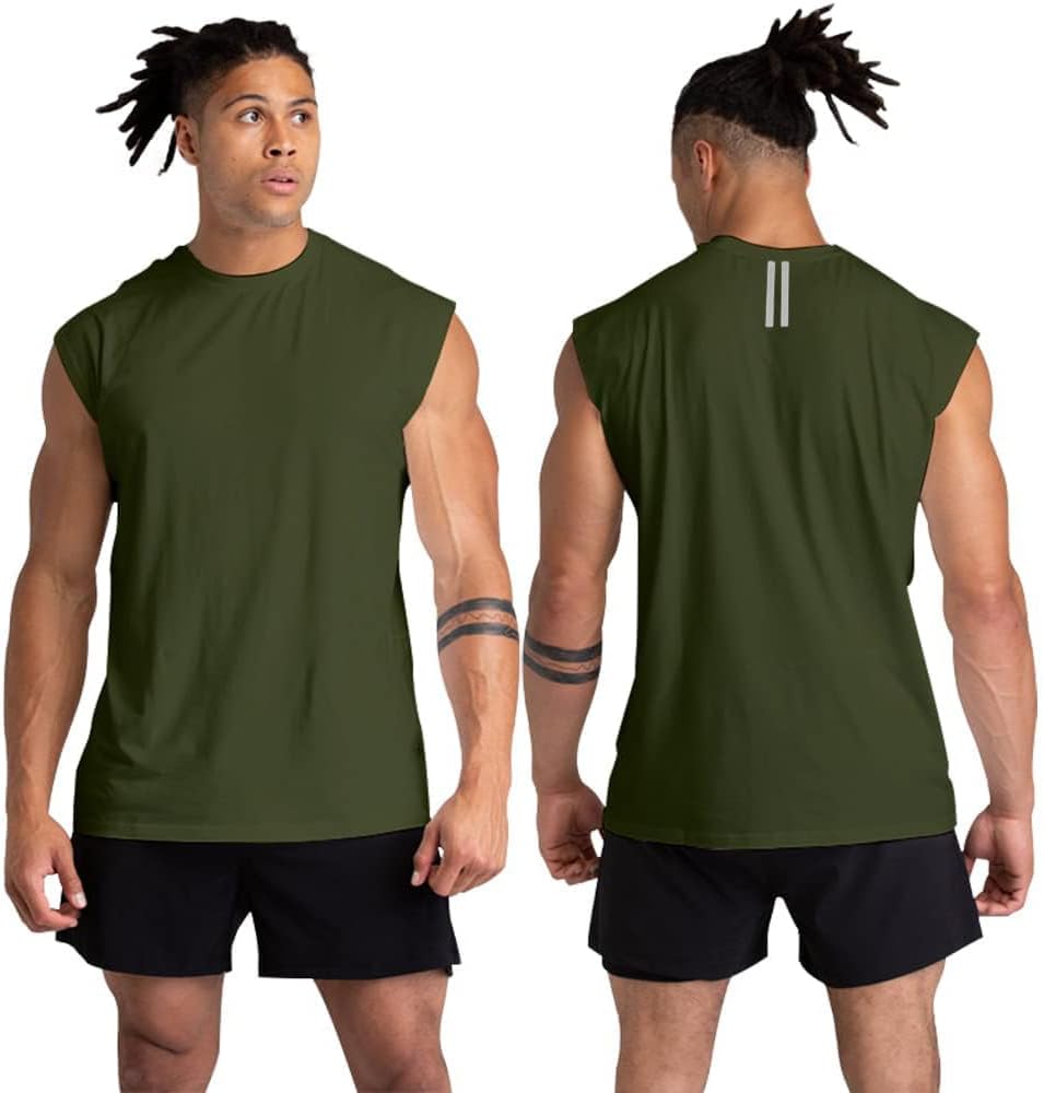 Thumbnail 1 de Holure 1, 3 or 5 Pack Men’s Cotton Gym Tank Tops (Workout Sleeveless Tees)