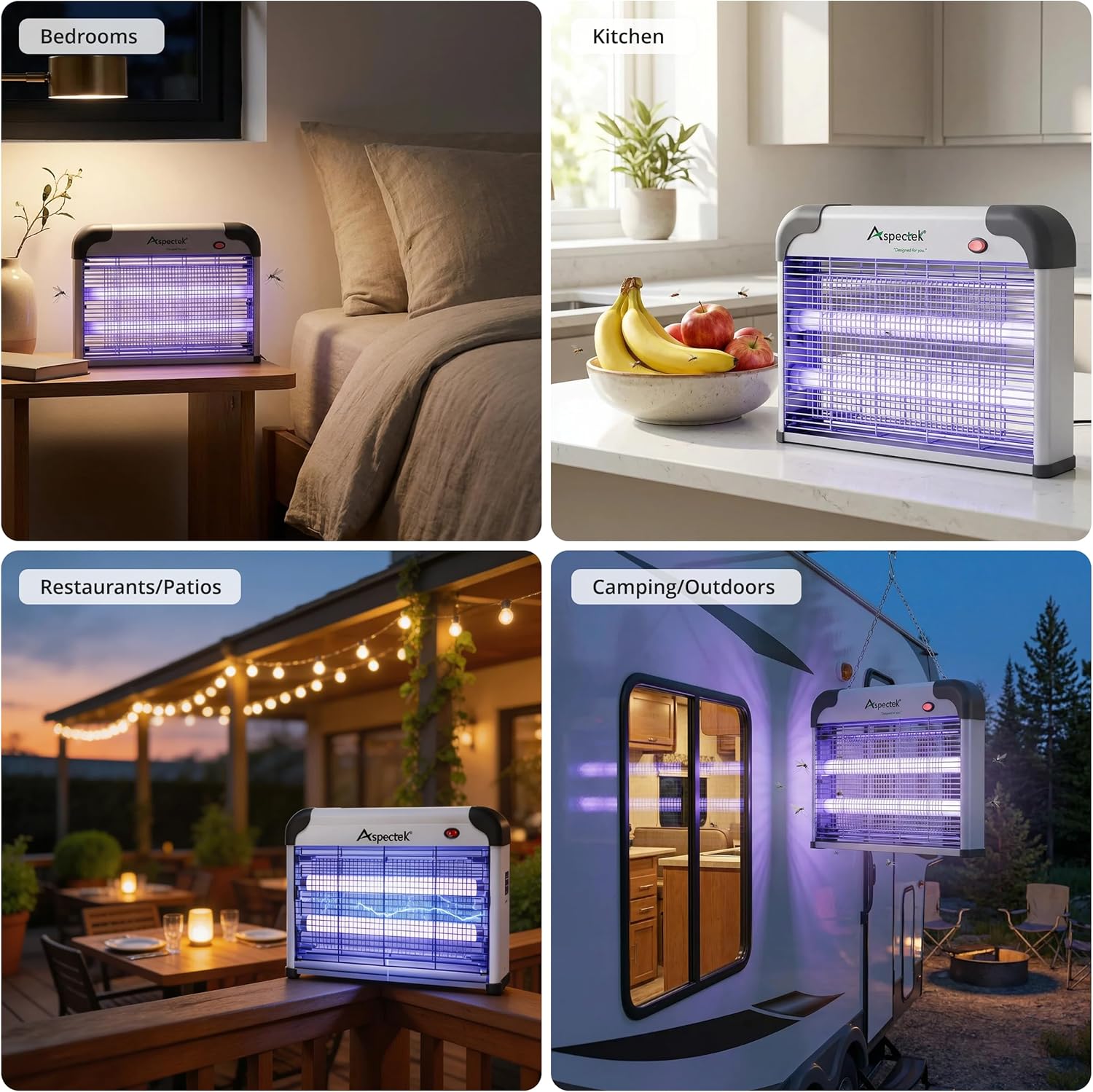 Thumbnail 5 de ASPECTEK Upgraded 20W Electronic Bug Zapper