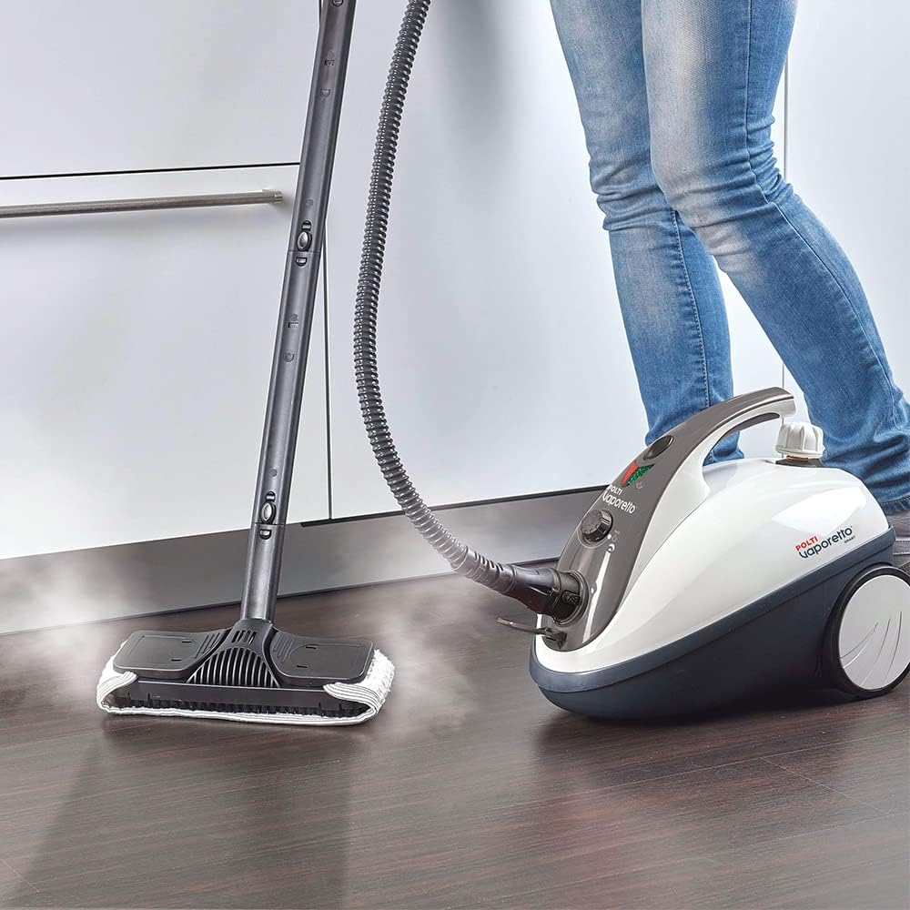 Detalle de Polti Vaporetto Smart 30 S: Pulitore a vapore con caldaia ad alta pressione (fino a 3 bar) e 12 accessori