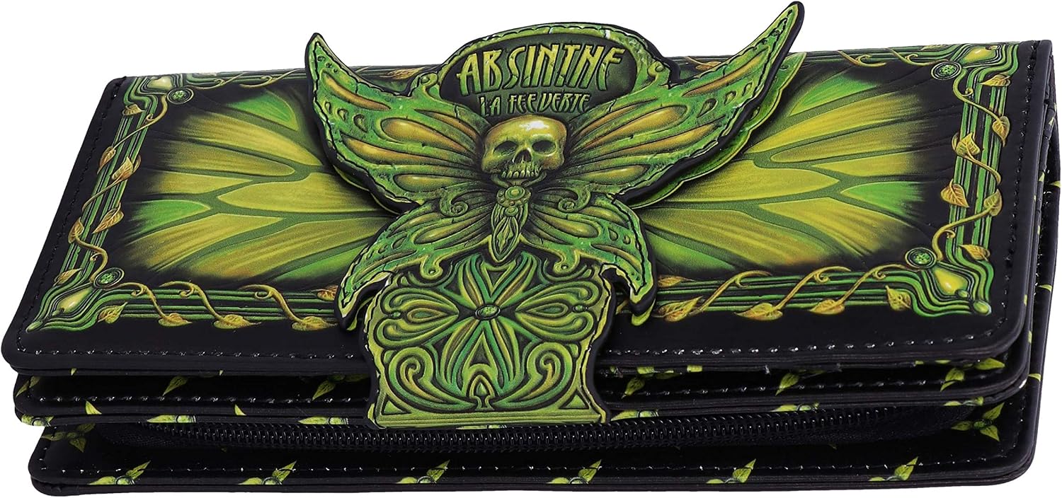 Detalle 2 de Nemesis Now Absinthe La Fee Verte Green Fairy Embossed Purse